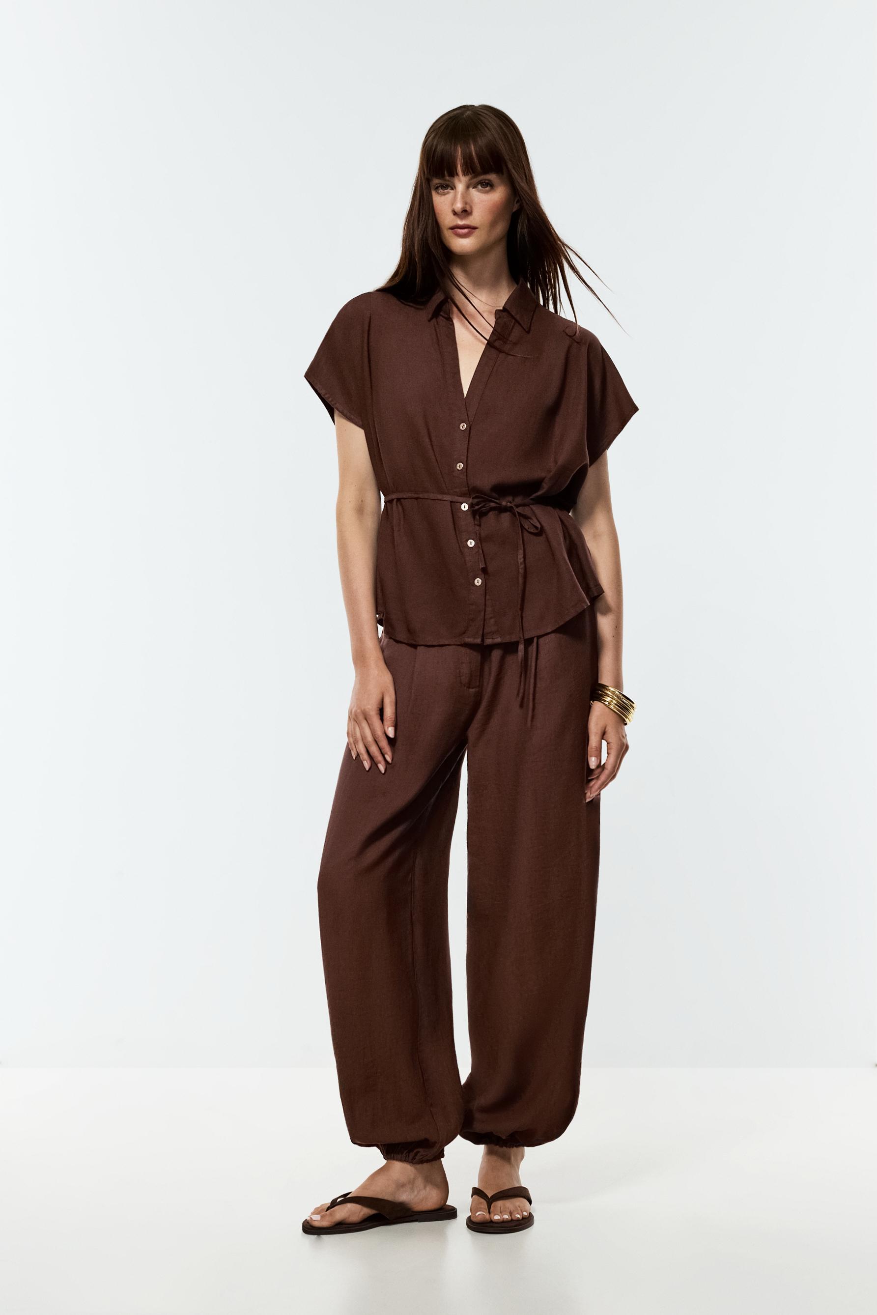 Tie-waist shirt — OCHRE