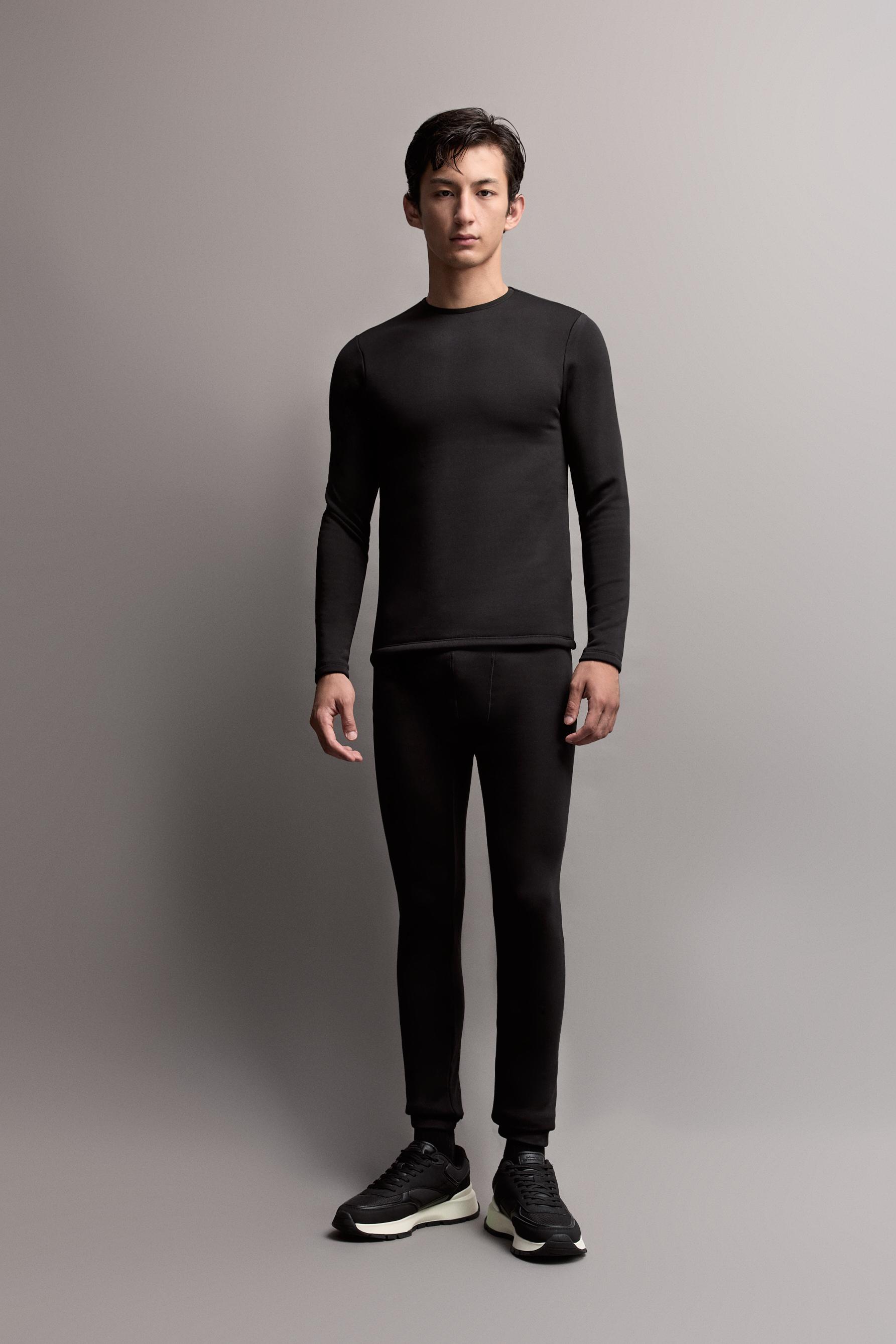 HEAVY WEIGHT thermal insulation T-shirt (from -12ºC to 9ºC) — BLACK