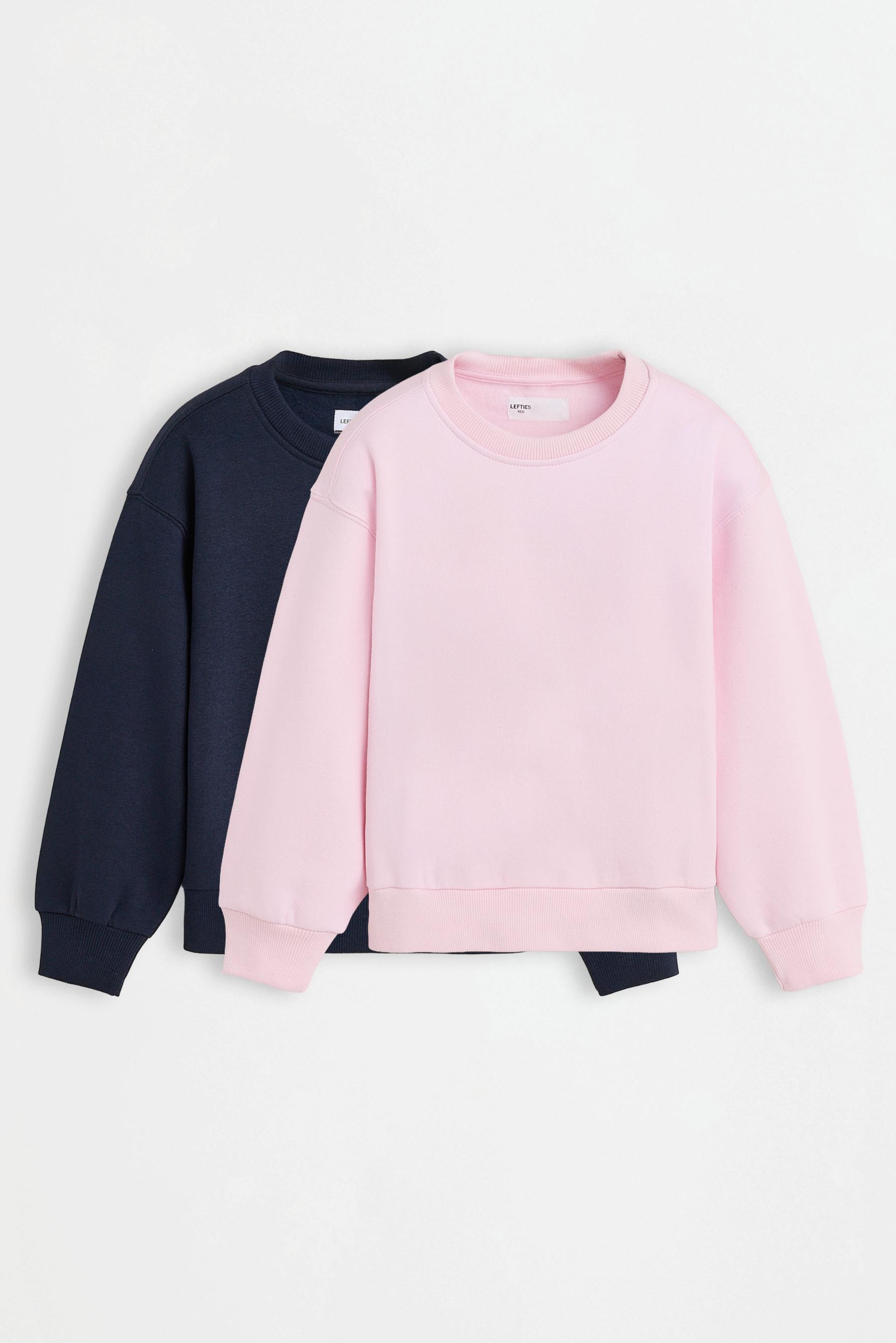Pack of 2 plush sweatshirts — PASTEL PINK