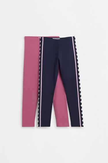 2-pack of contrast leggings — NAVY 1