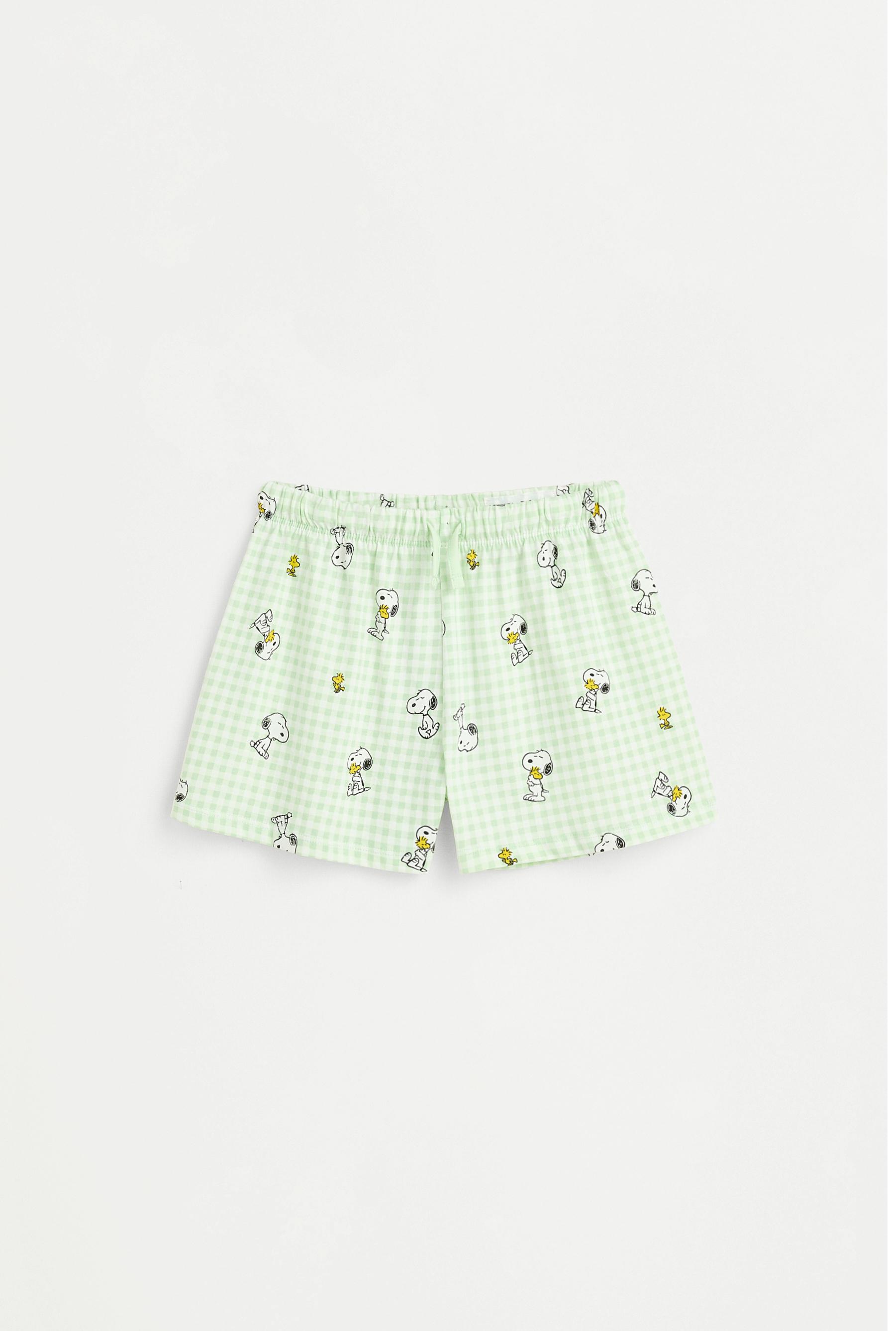 Snoopy Peanuts™ short pajamas — PALE GREEN