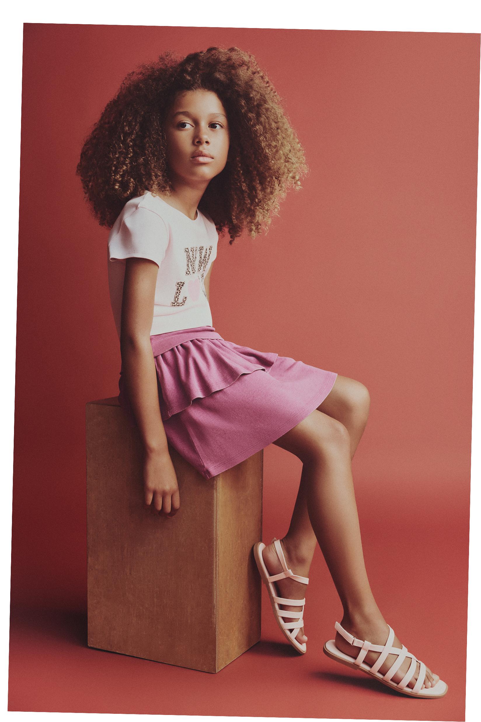 Ruffled skort — PURPLE