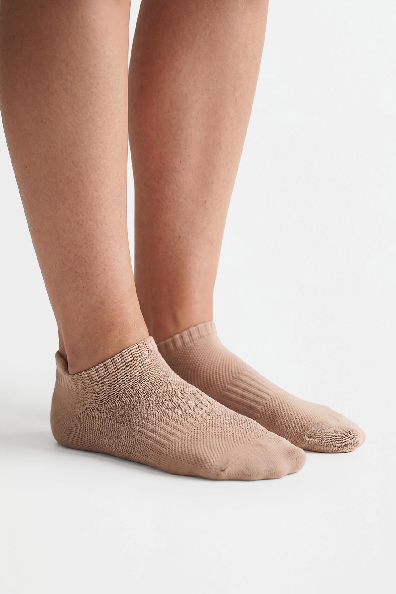 Sports ankle socks (5-pack) — CHOCOLATE