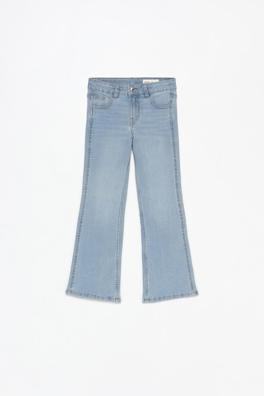 Jeans ZARA Flared Gris Hombre