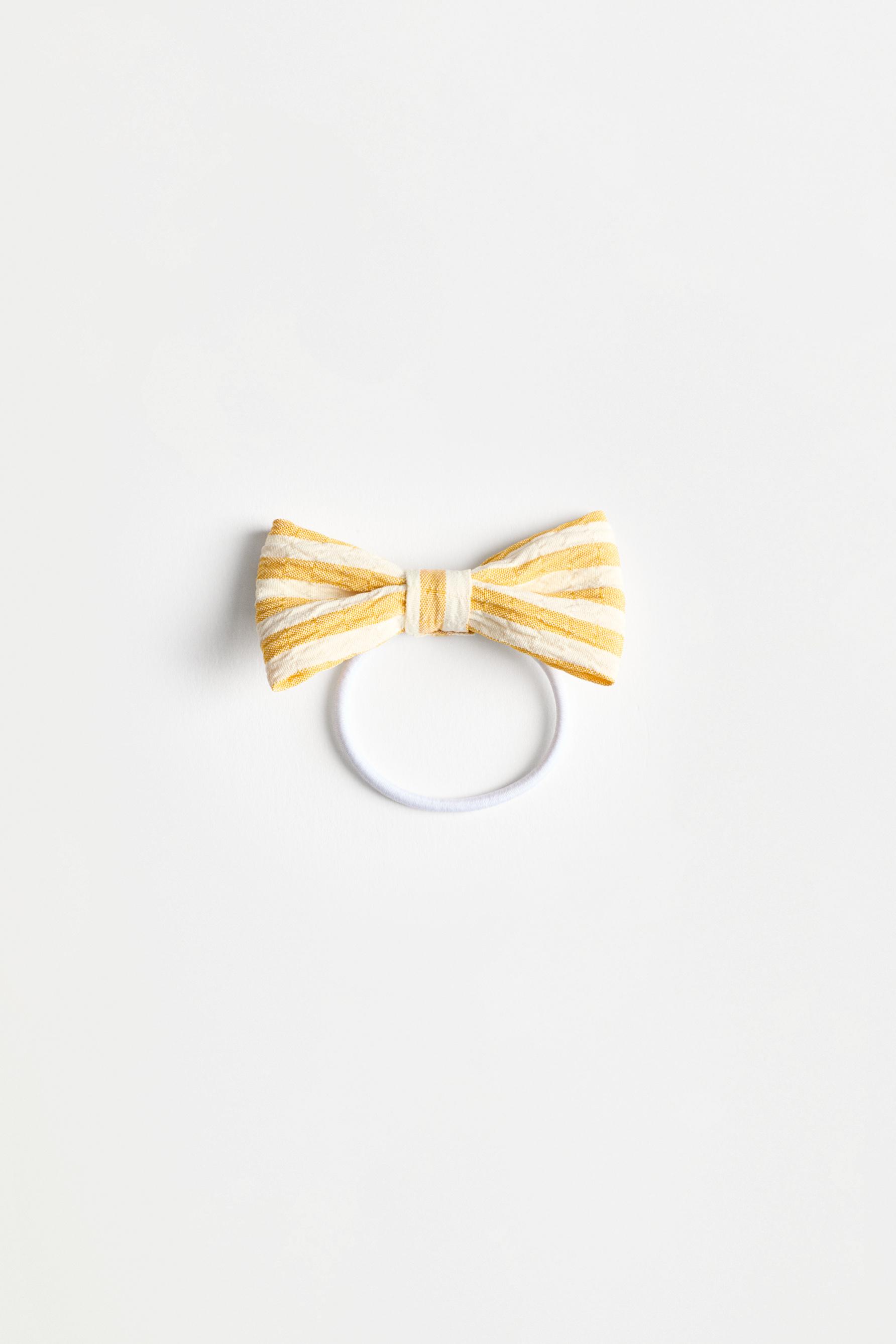 Rustic bow hair ties (8-pack) — BEIGE