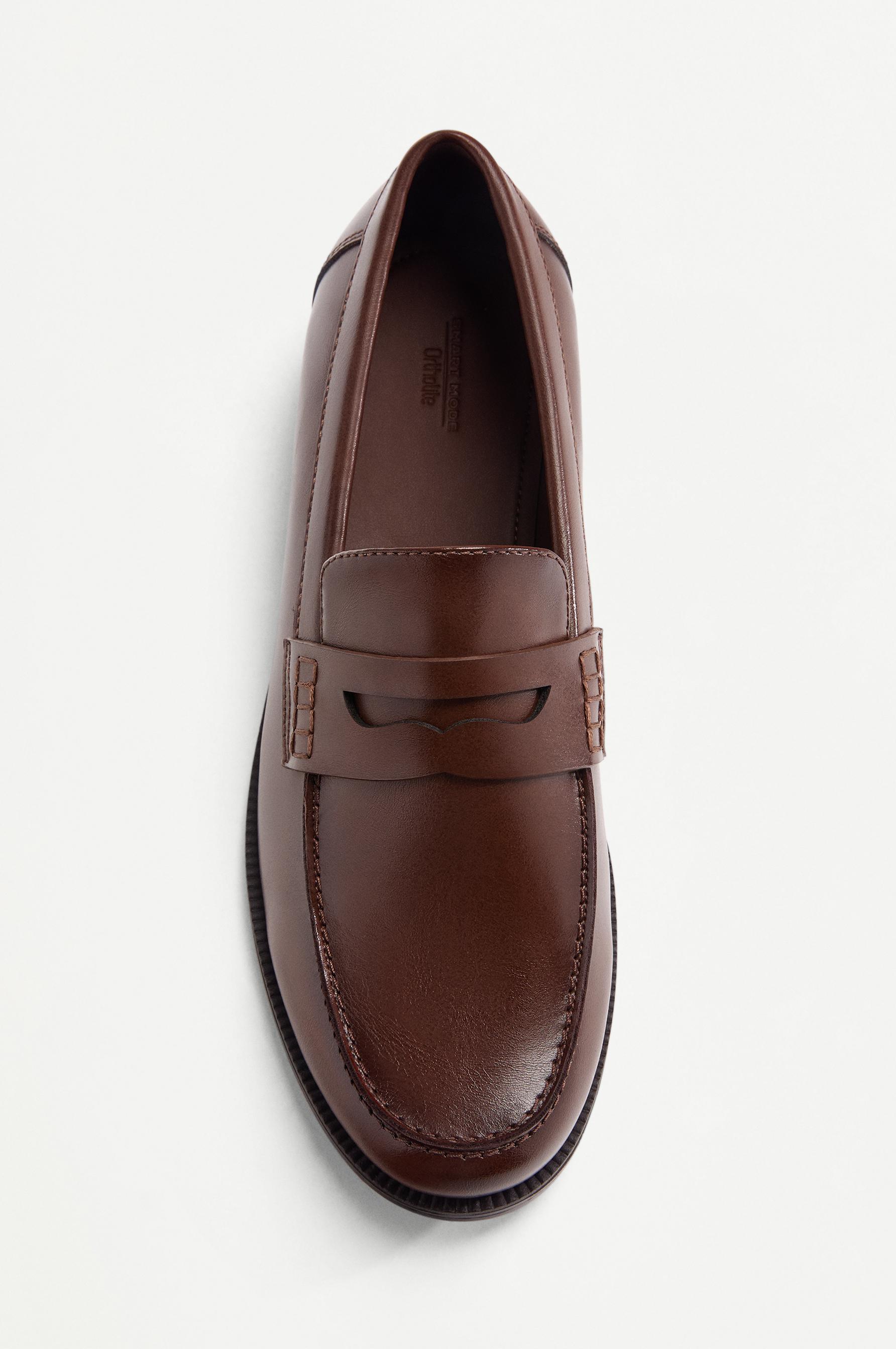 Tailored Penny Loafers — BROWN