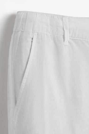 Cotton - linen smart trousers — WHITE 7
