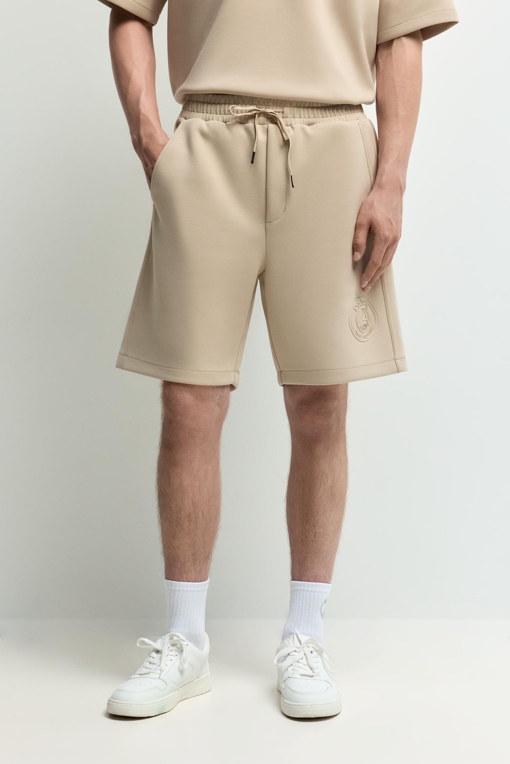Paris Saint-Germain x Lefties interlock Bermuda shorts — BISCUIT