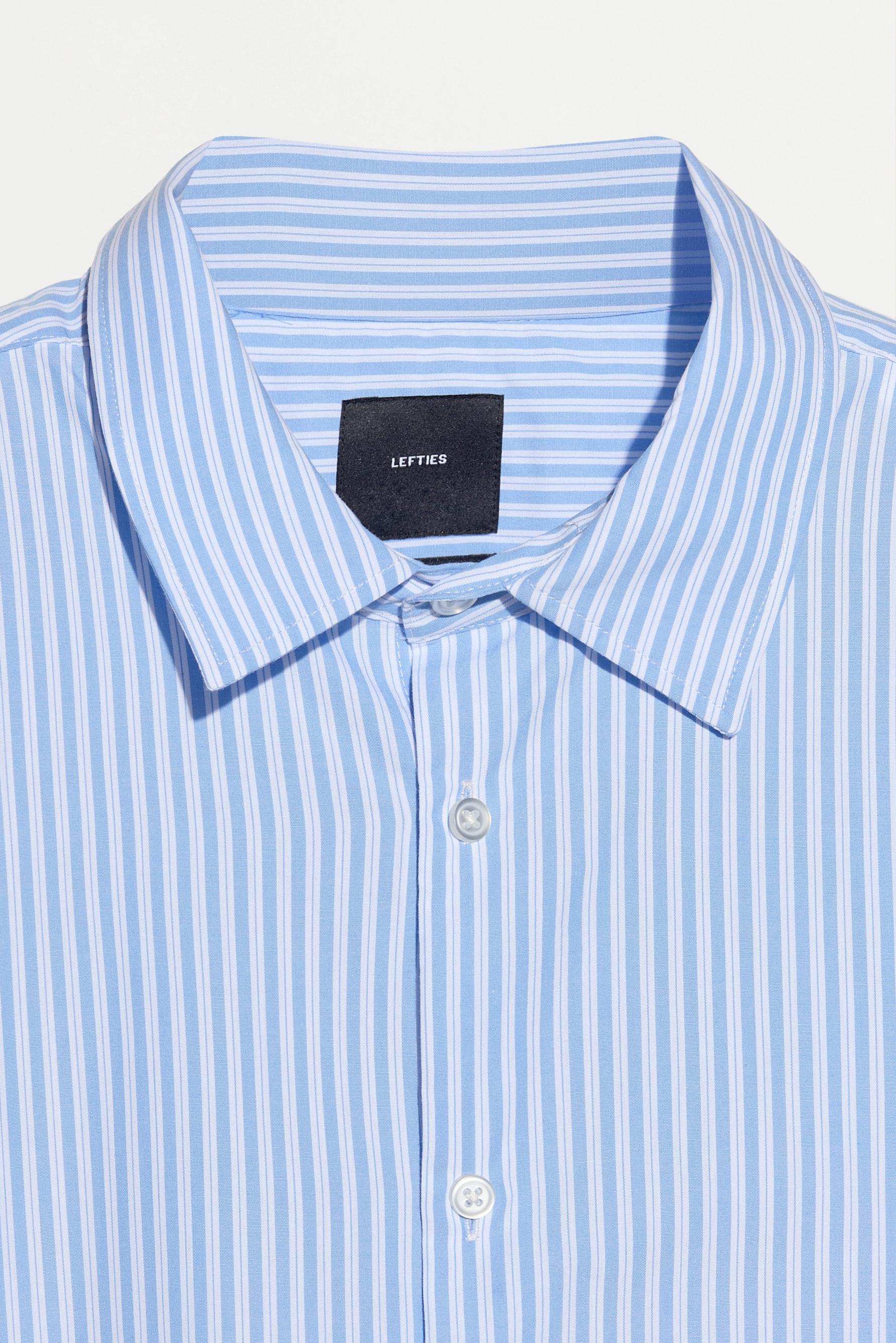 Striped regular fit shirt — PALE BLUE