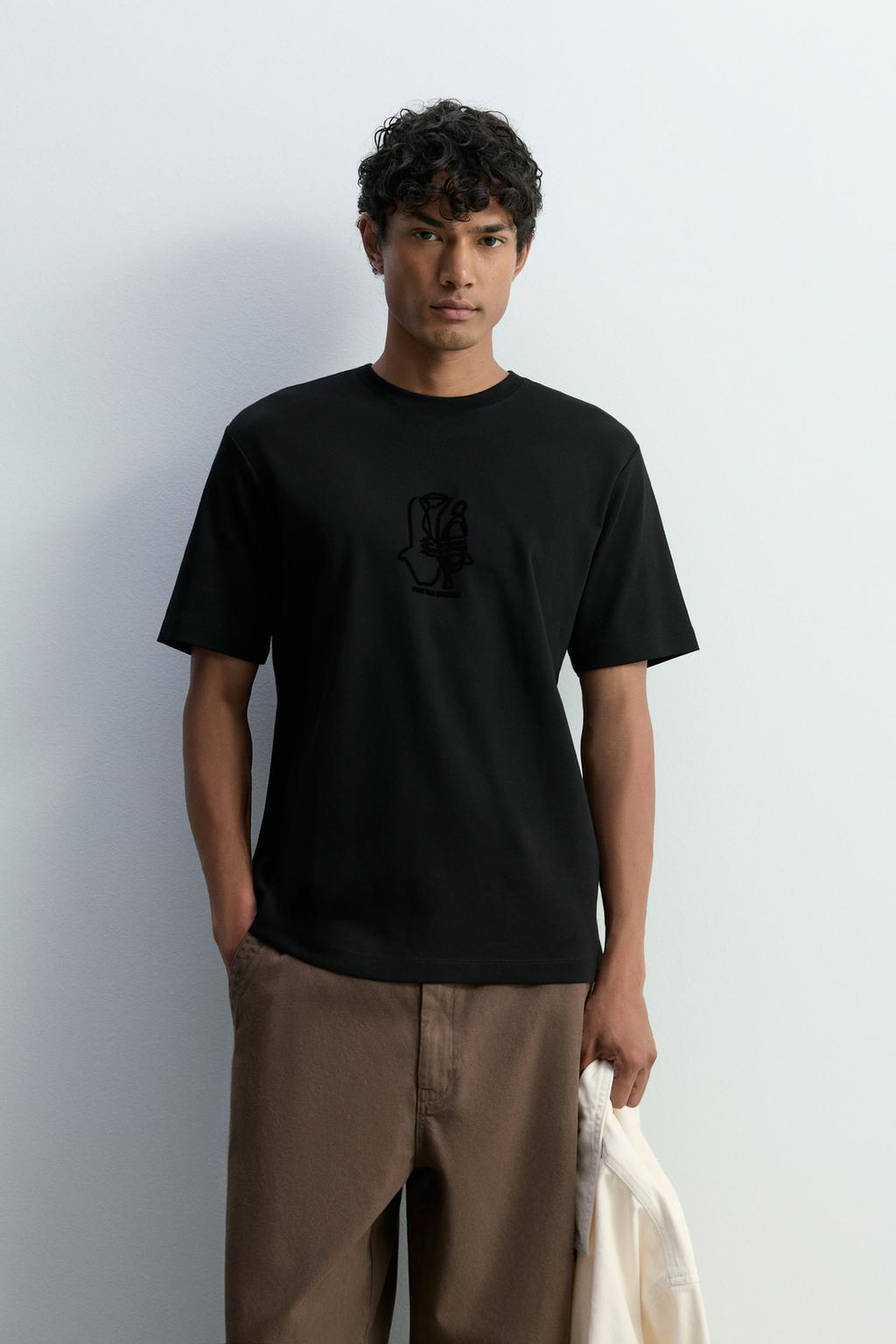 Printed interlock T-shirt