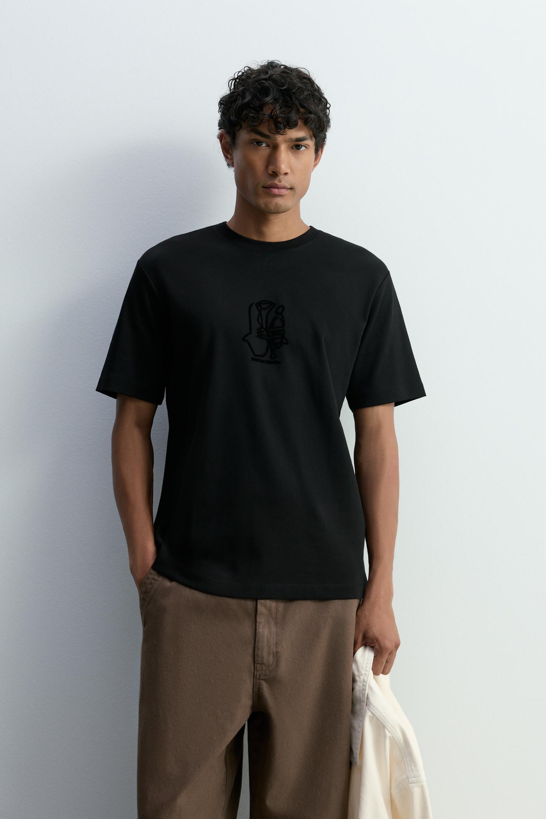 Camiseta interlock estampada