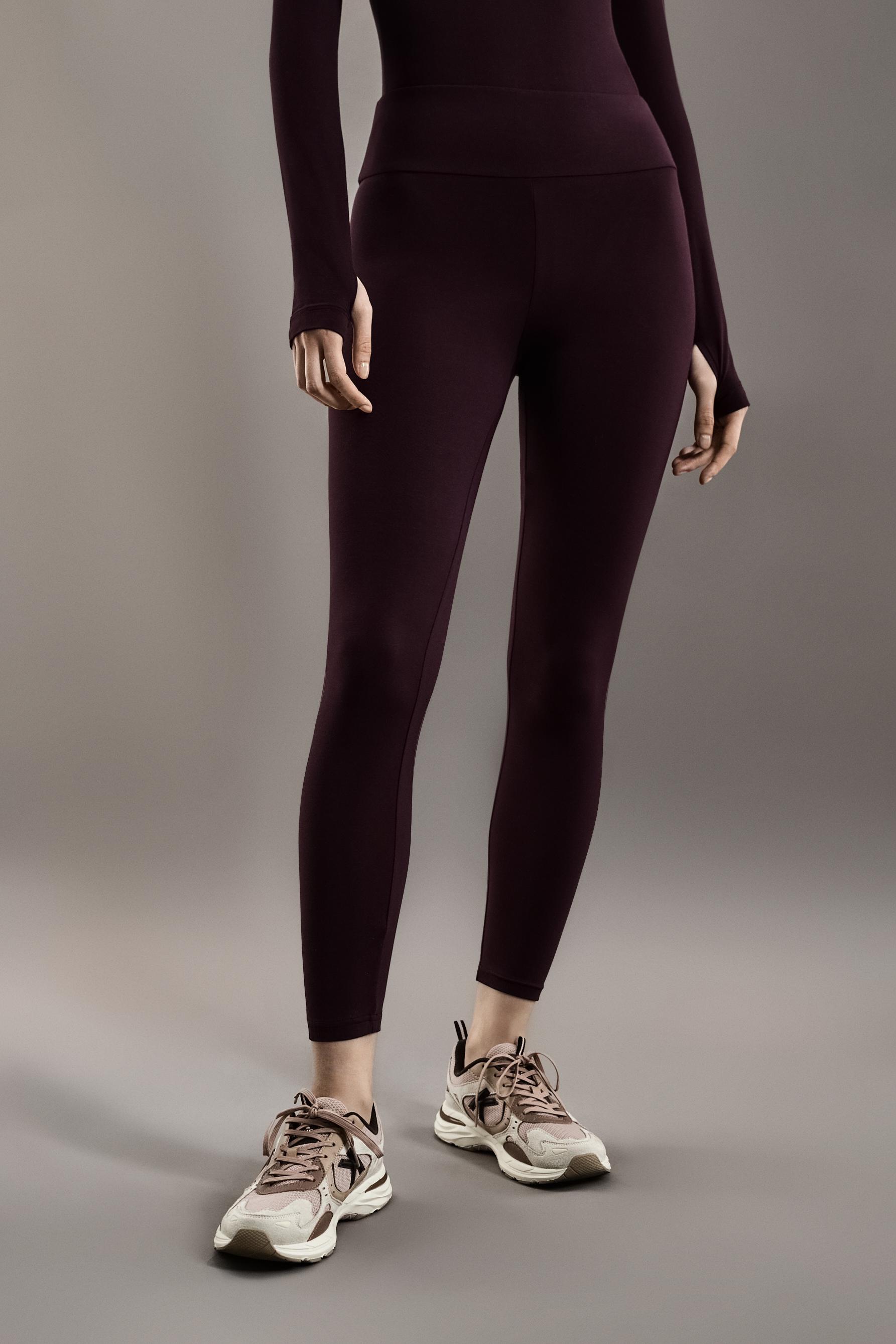 LIGHT WEIGHT thermal leggings (-4ºC to 9ºC) — DARK BURGUNDY