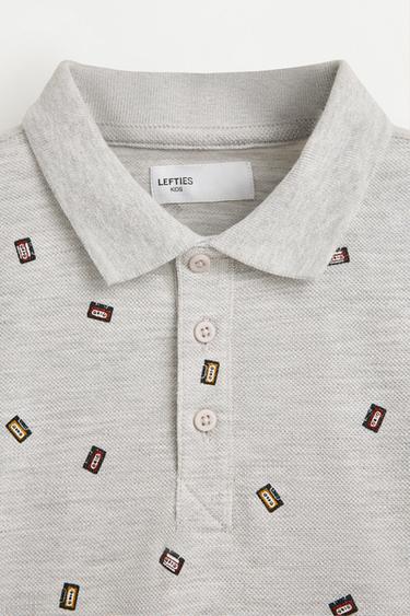 Printed polo shirt — GREY MARL 3