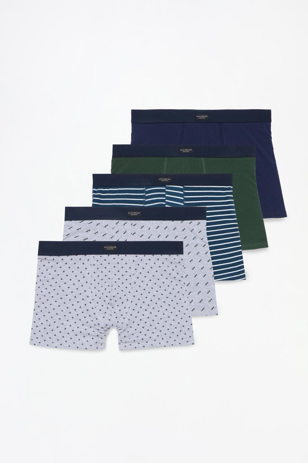 Pack de 5 boxers combinados