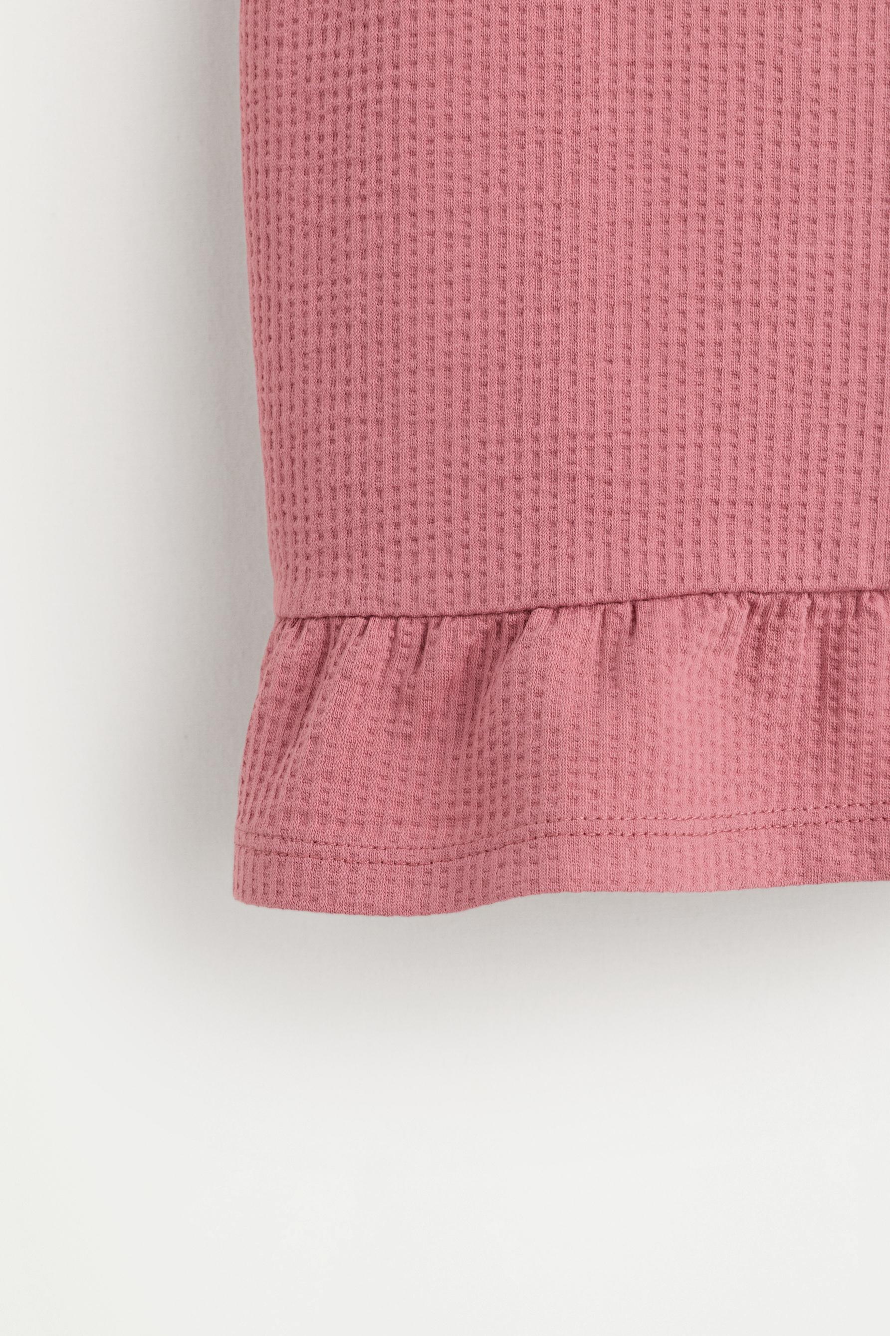 Ruffled vest top — DARK PINK