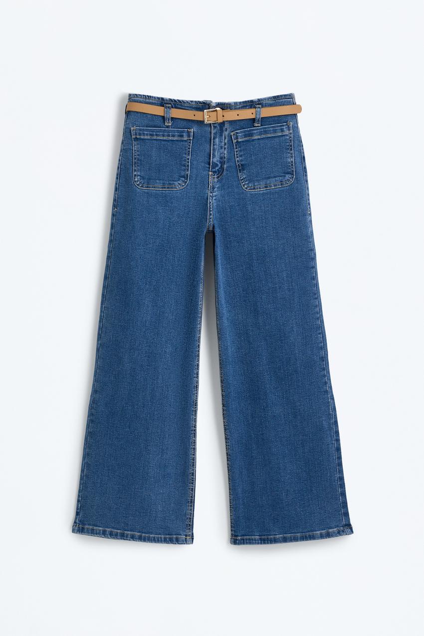 Jeans straight bolsillos plastrón Pantalones Personalización