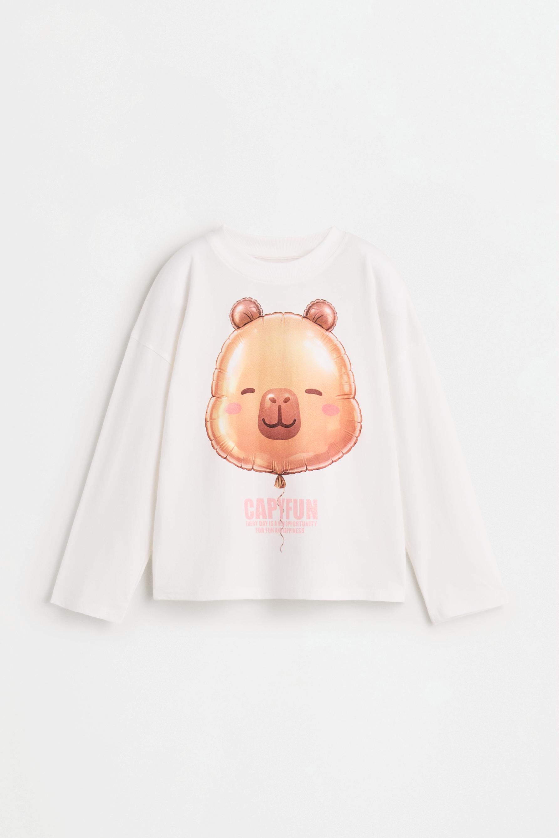 CAPYFUN© Capybara T-shirt — OFF WHITE