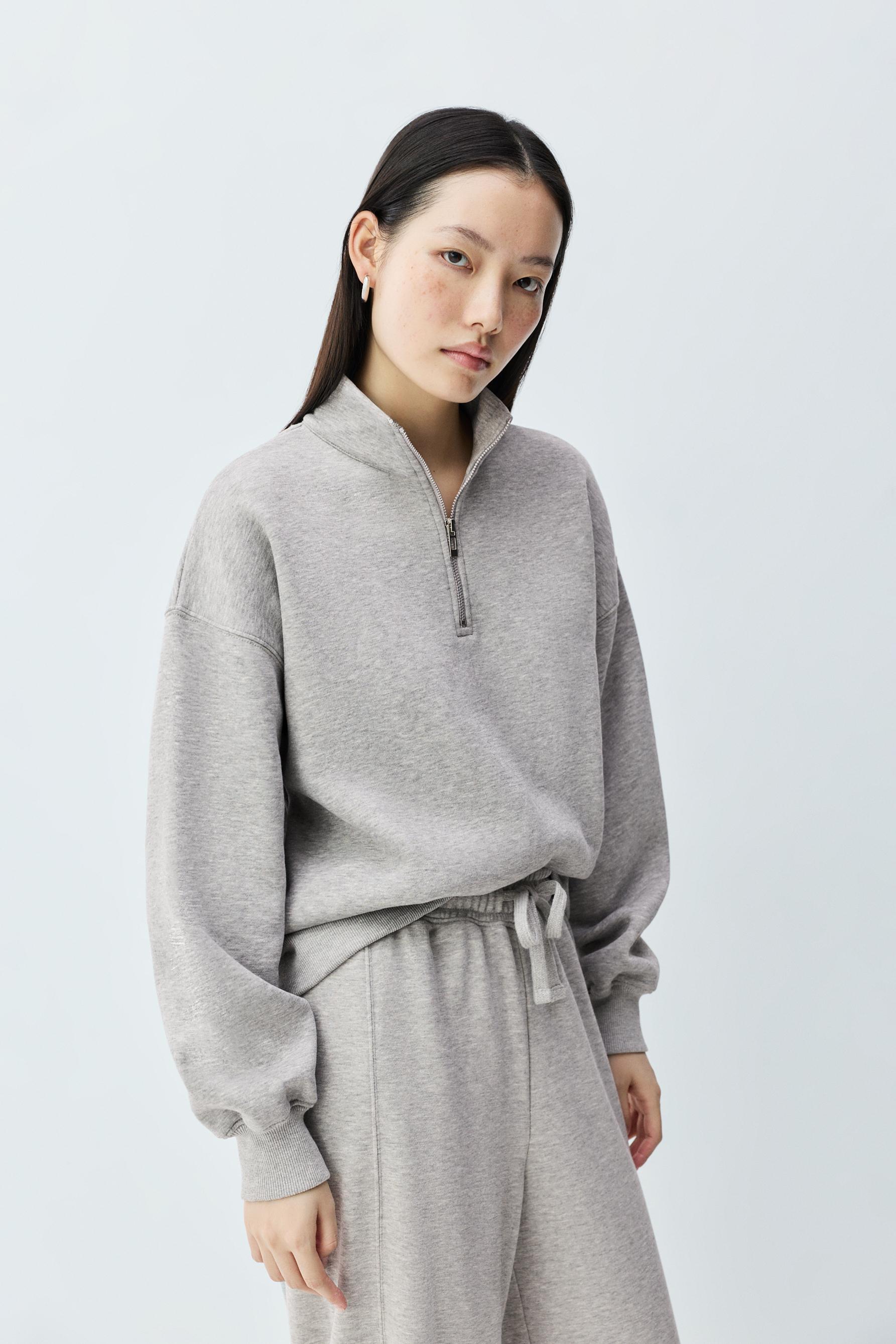 Sudadera cuello cremallera