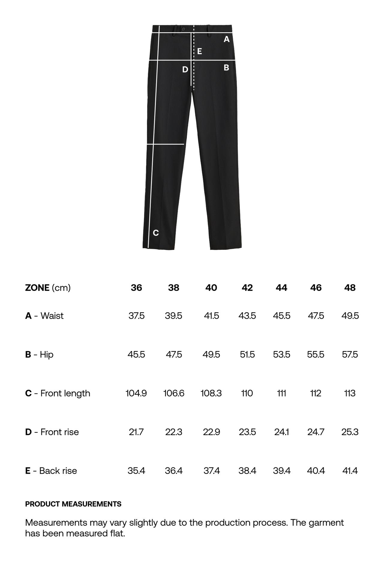 Slim fit suit trousers — BLACK