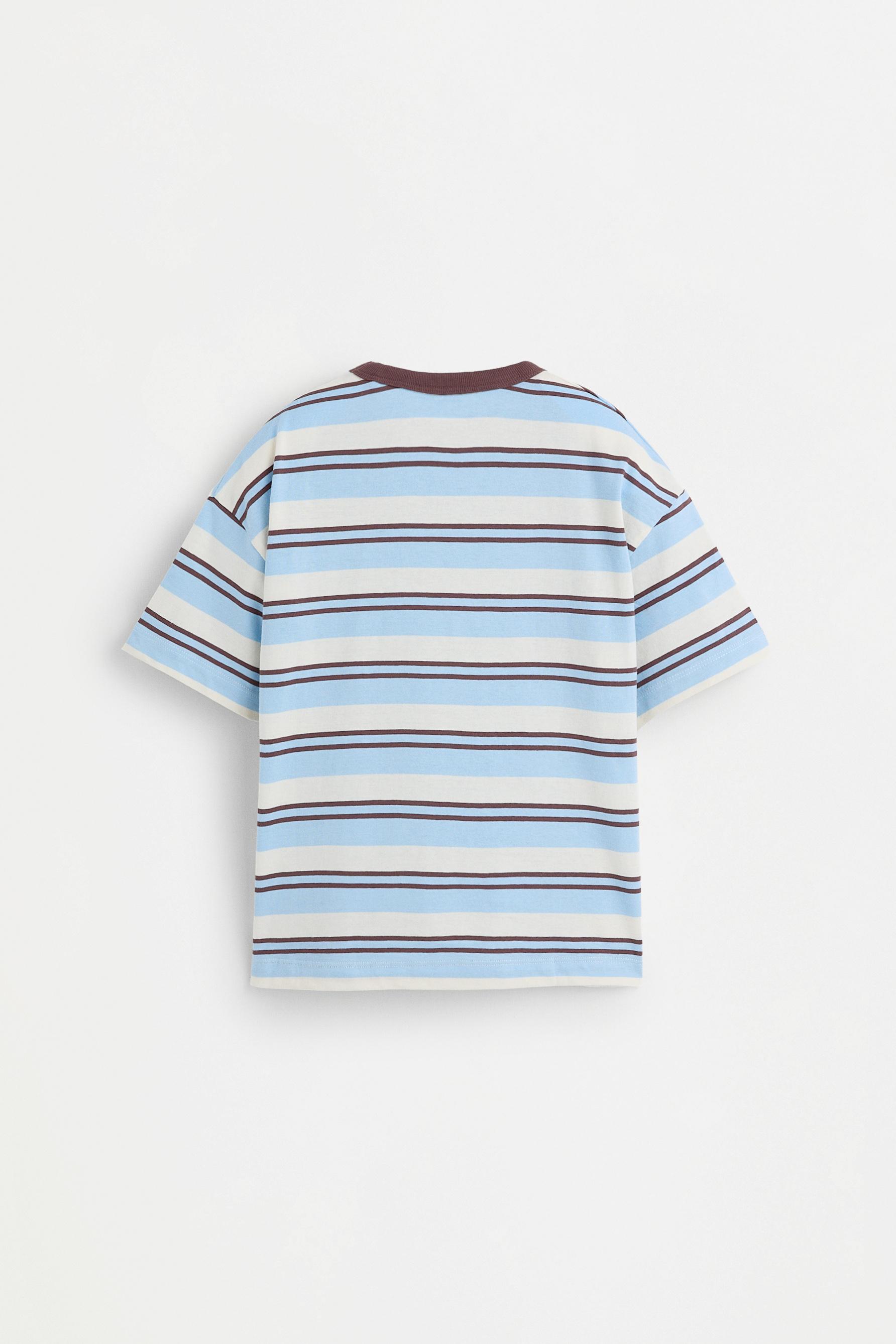 Kids | Green Striped T-shirt — CHOCOLATE