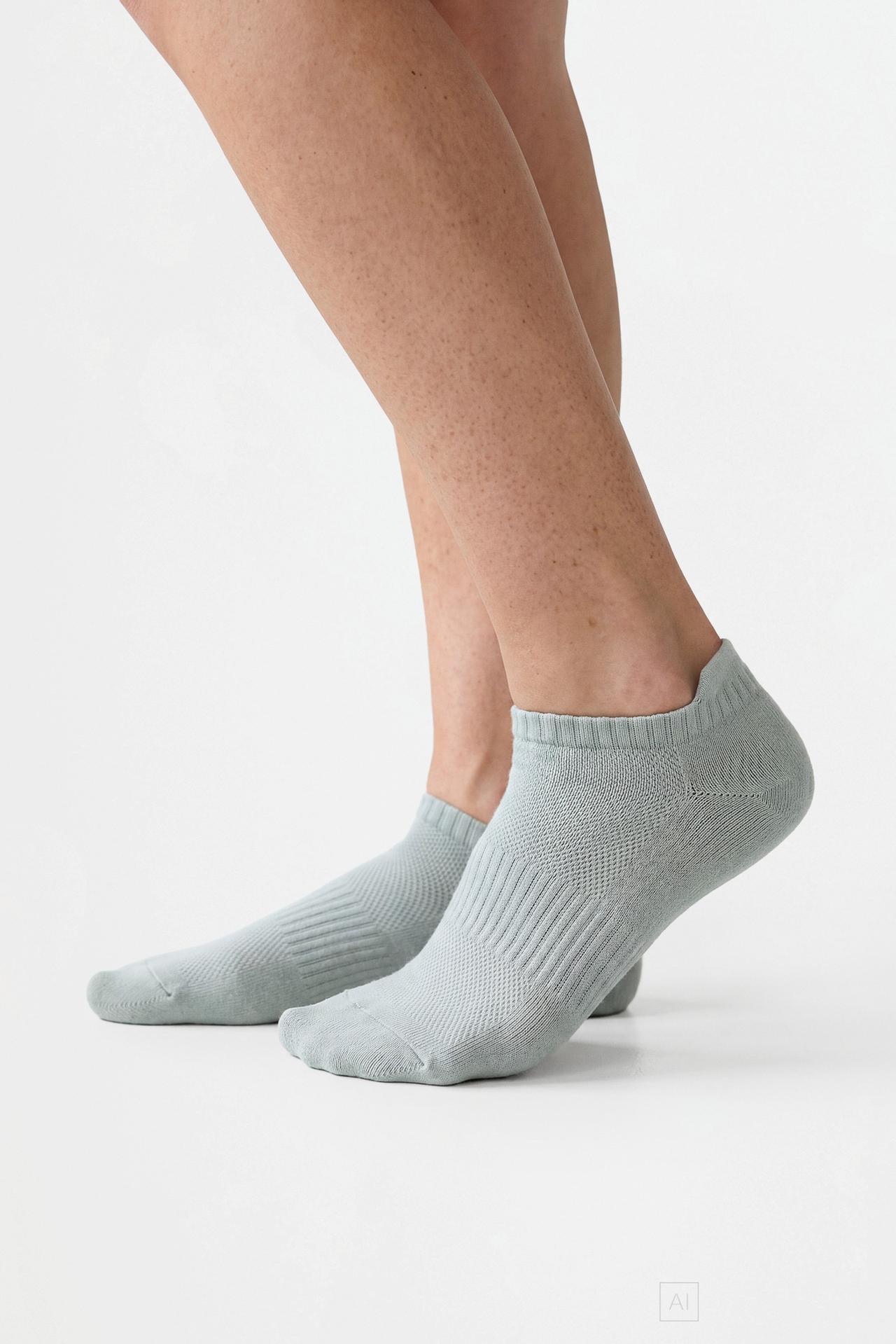 Short sports socks (5-pack) — GREEN