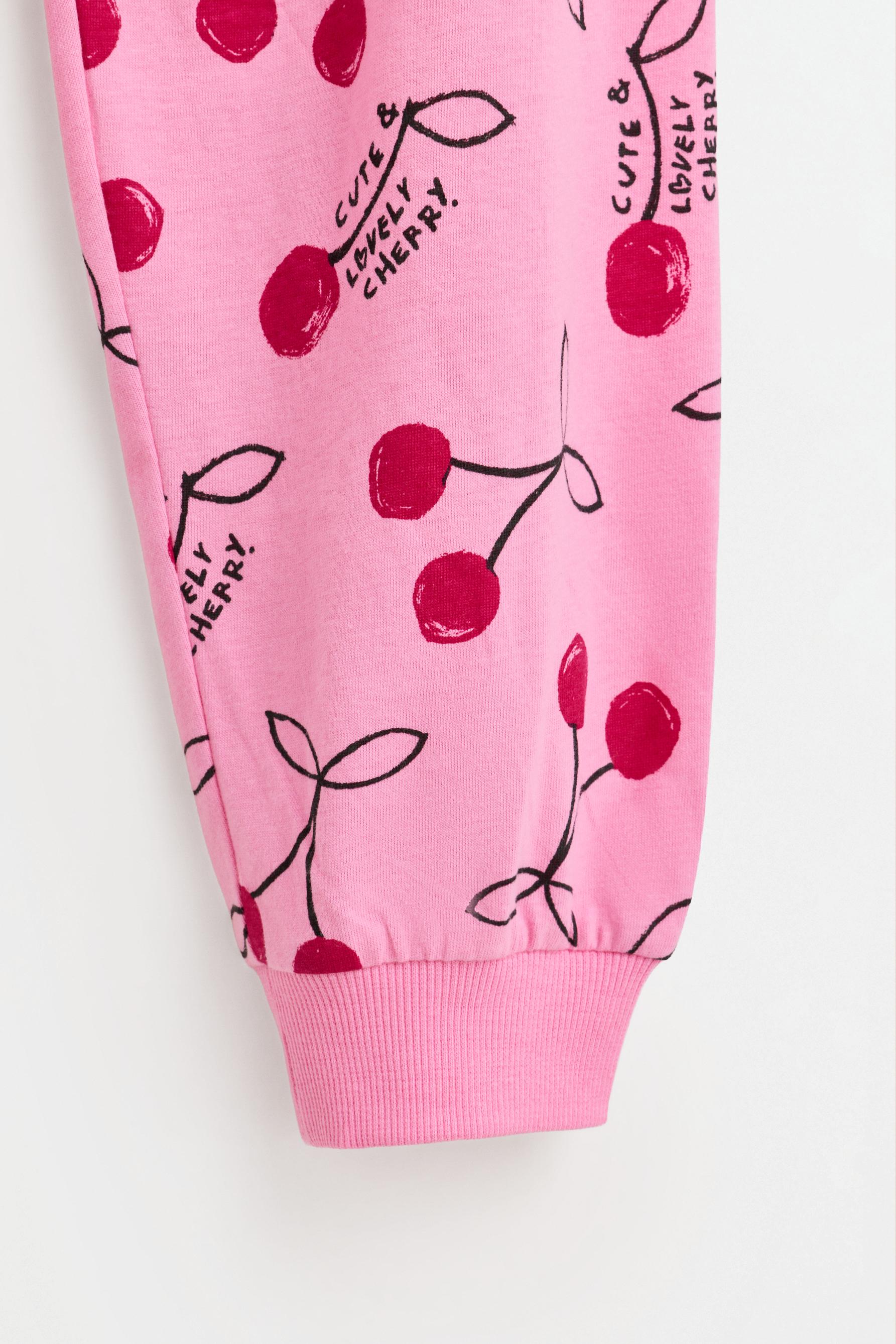 Long printed pyjamas — BUBBLEGUM PINK