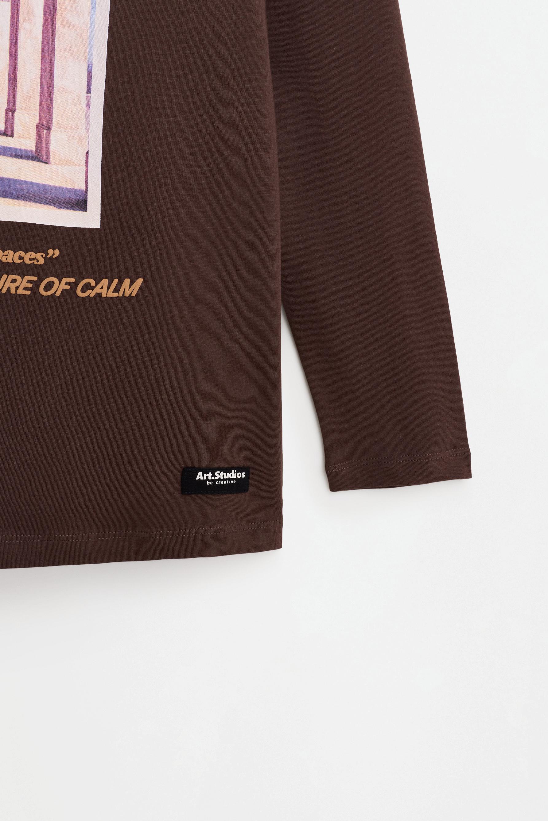 Printed T-shirt — CHOCOLATE