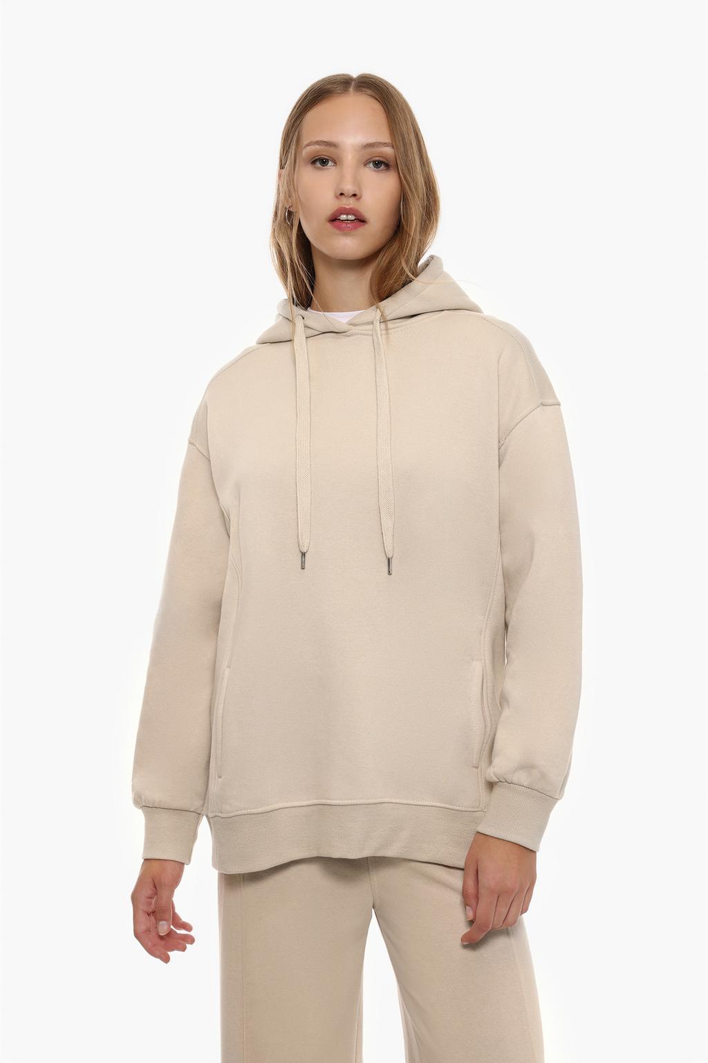 Oversize plush sweatshirt