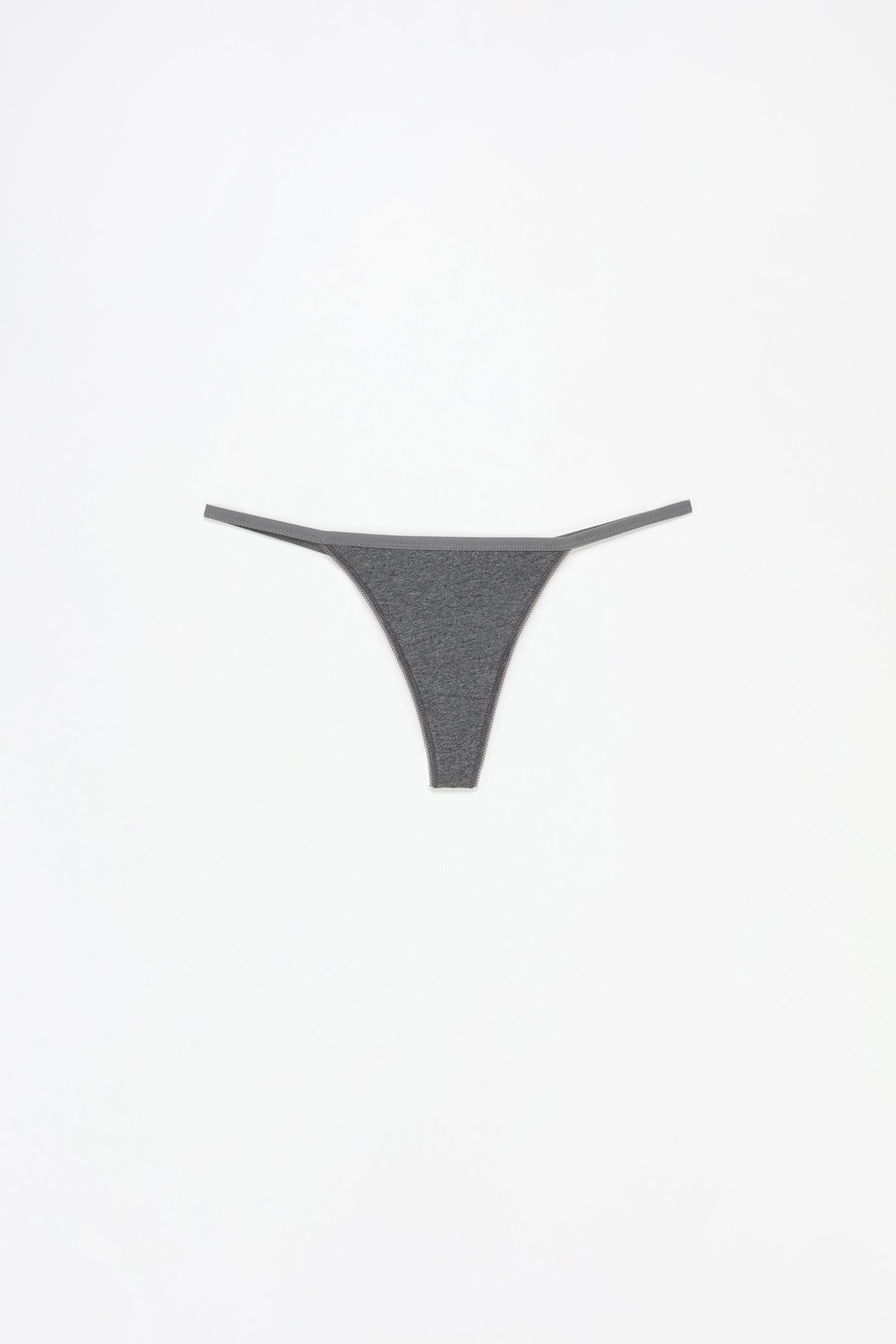 5-pack of thongs — GREY