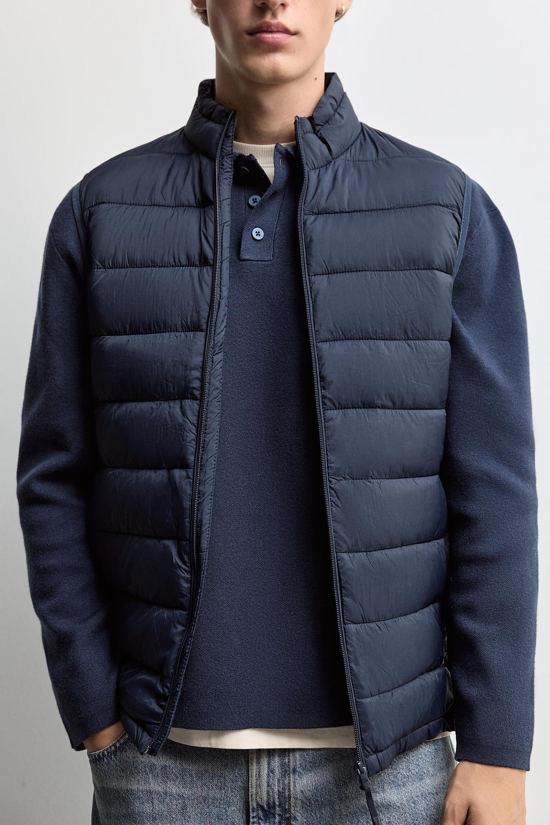 Lightweight quilted gilet — NAVY