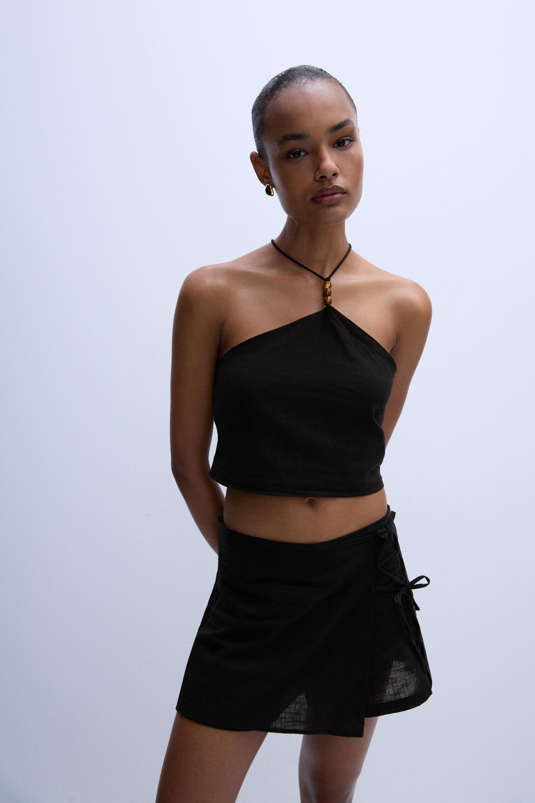 Top halter abalorios