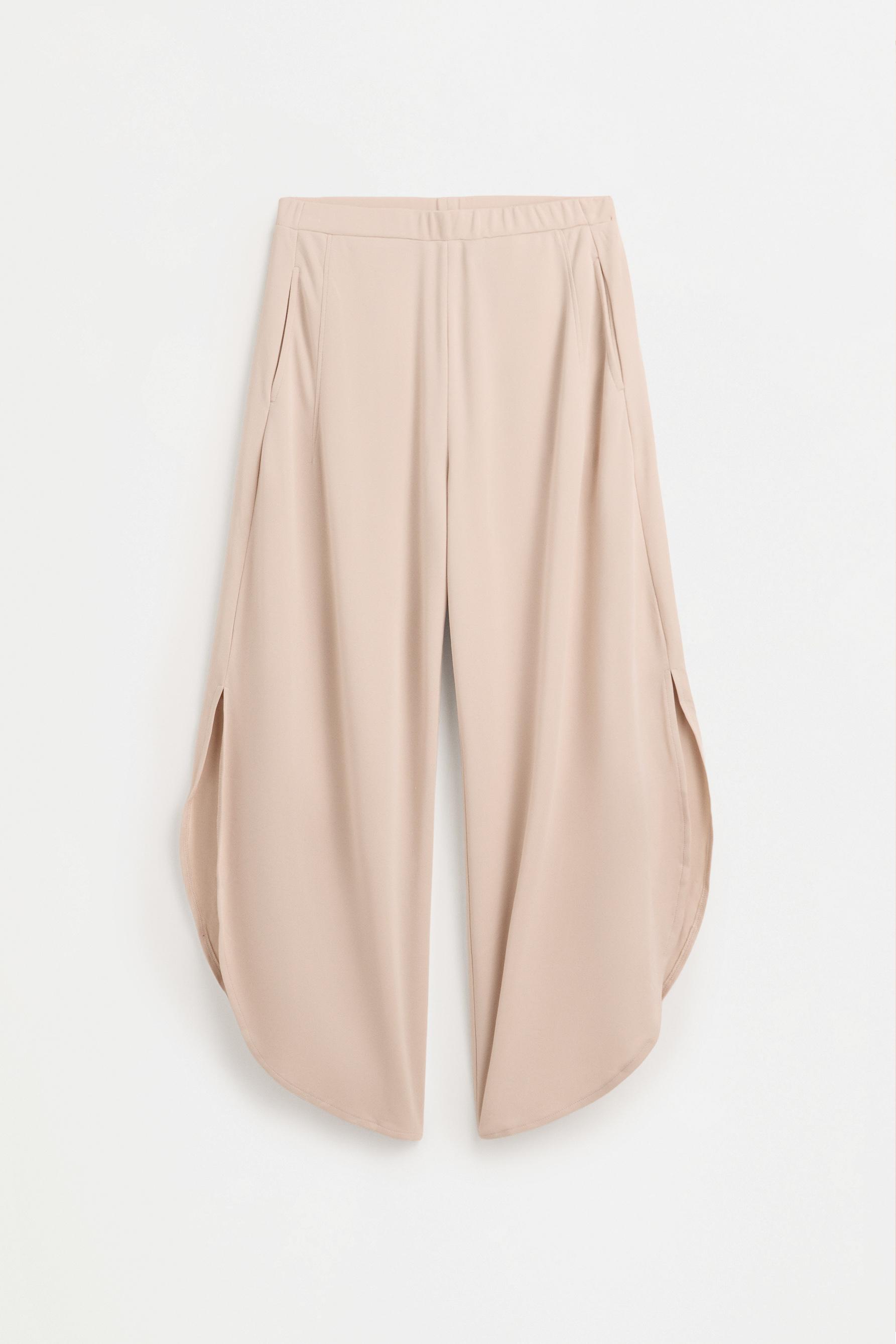Split detail culottes — MINK
