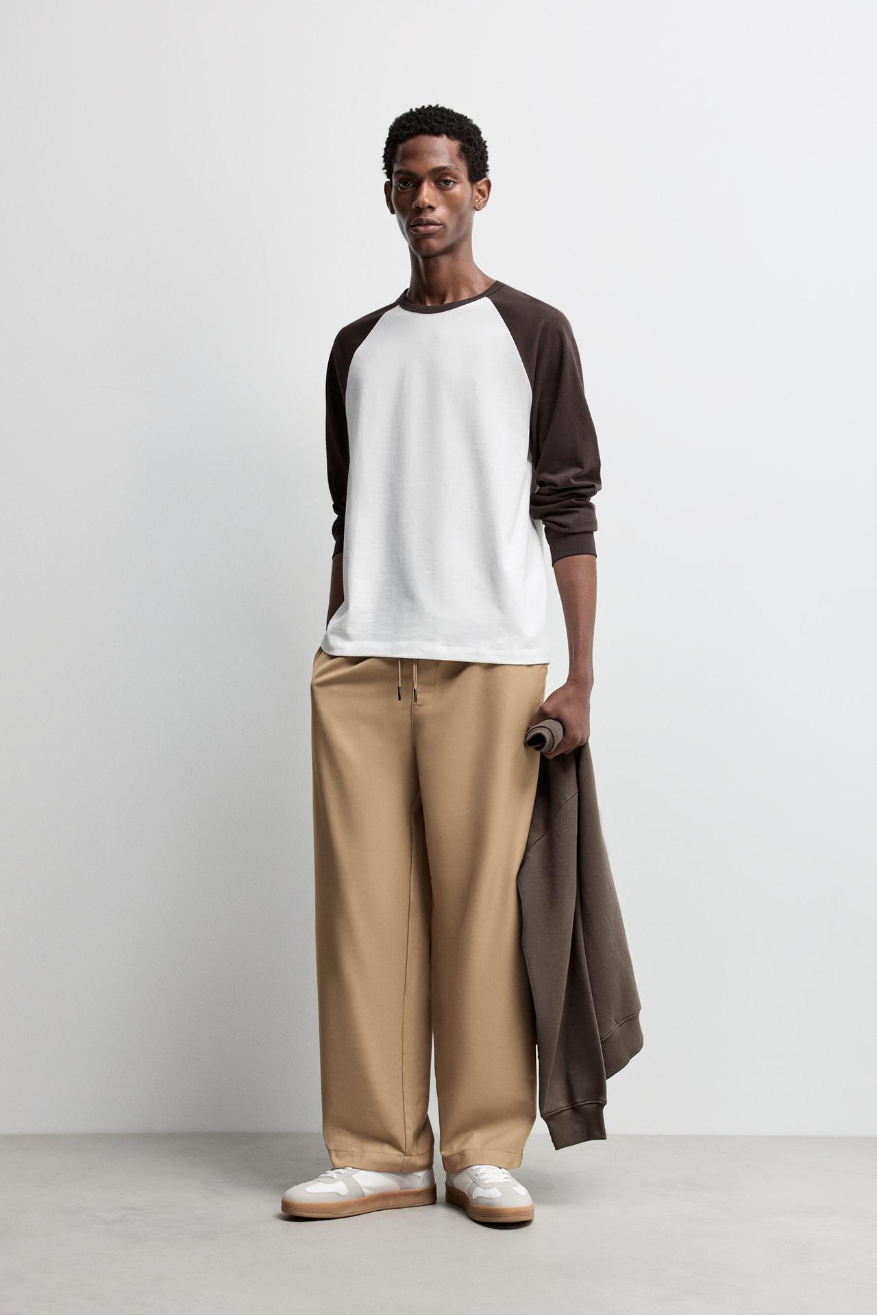 Baggy tailored joggers — DARK BEIGE
