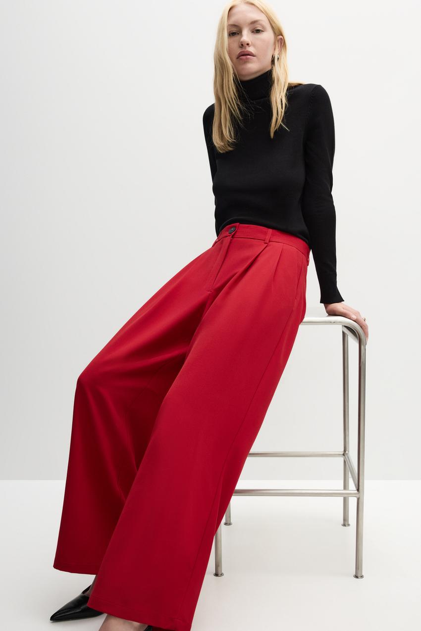 Pantalón wide leg vestir Pantalones ROPA Mujer Lefties ESPAÑA