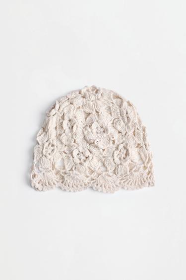 Openwork beanie — ECRU 3