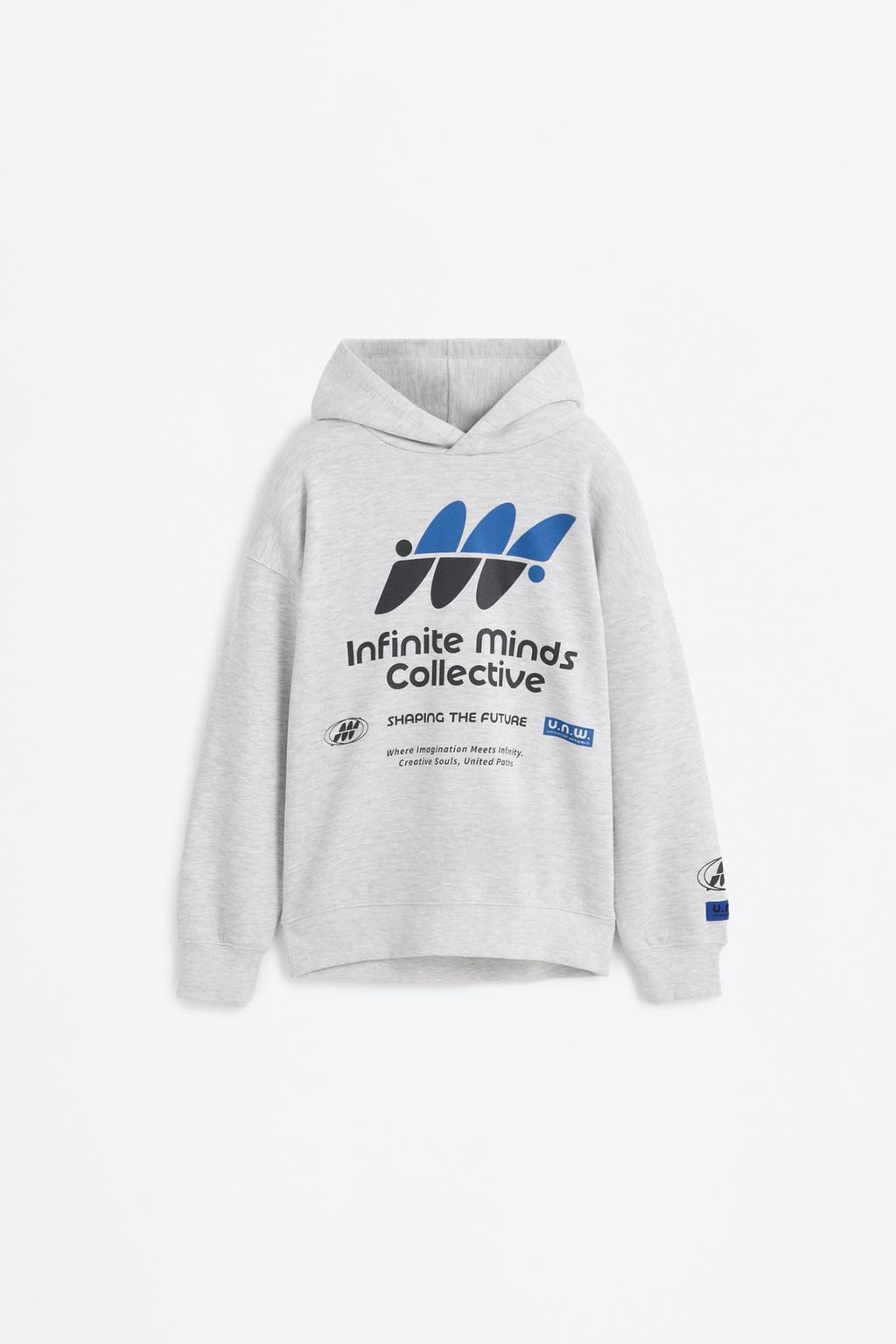 Sudadera estampada con capucha