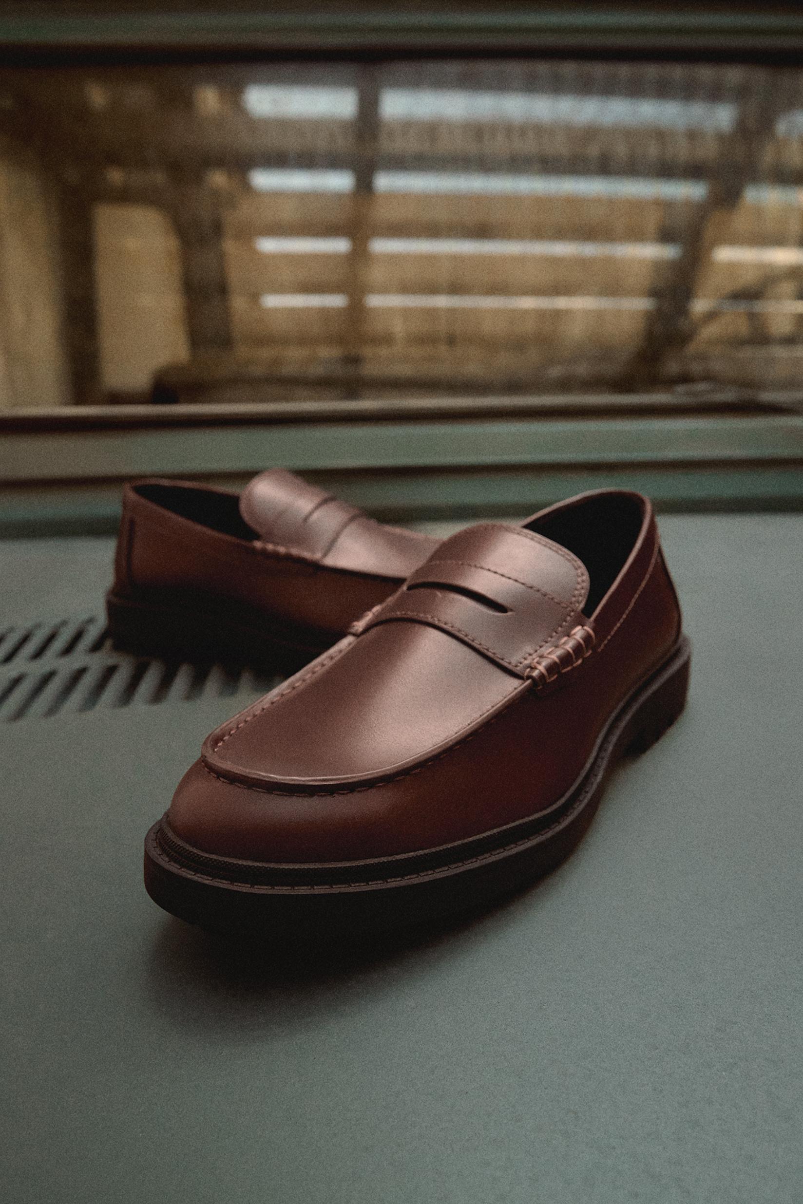 Tailored Penny Loafers — BROWN
