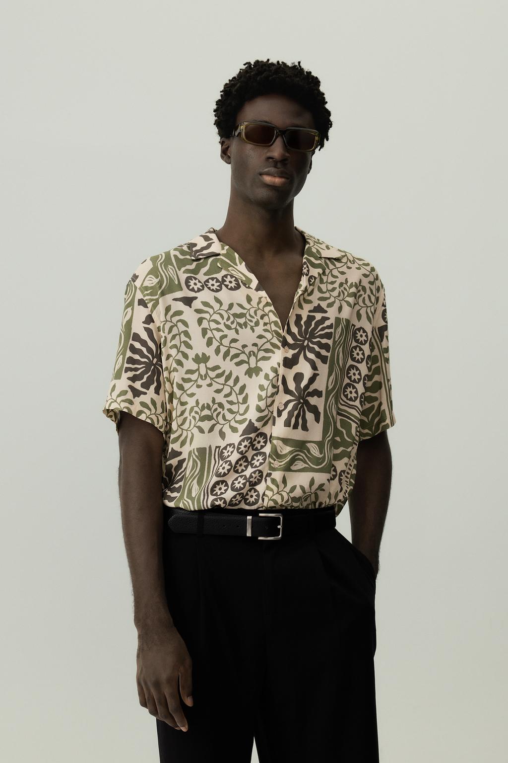 Printed resort shirt