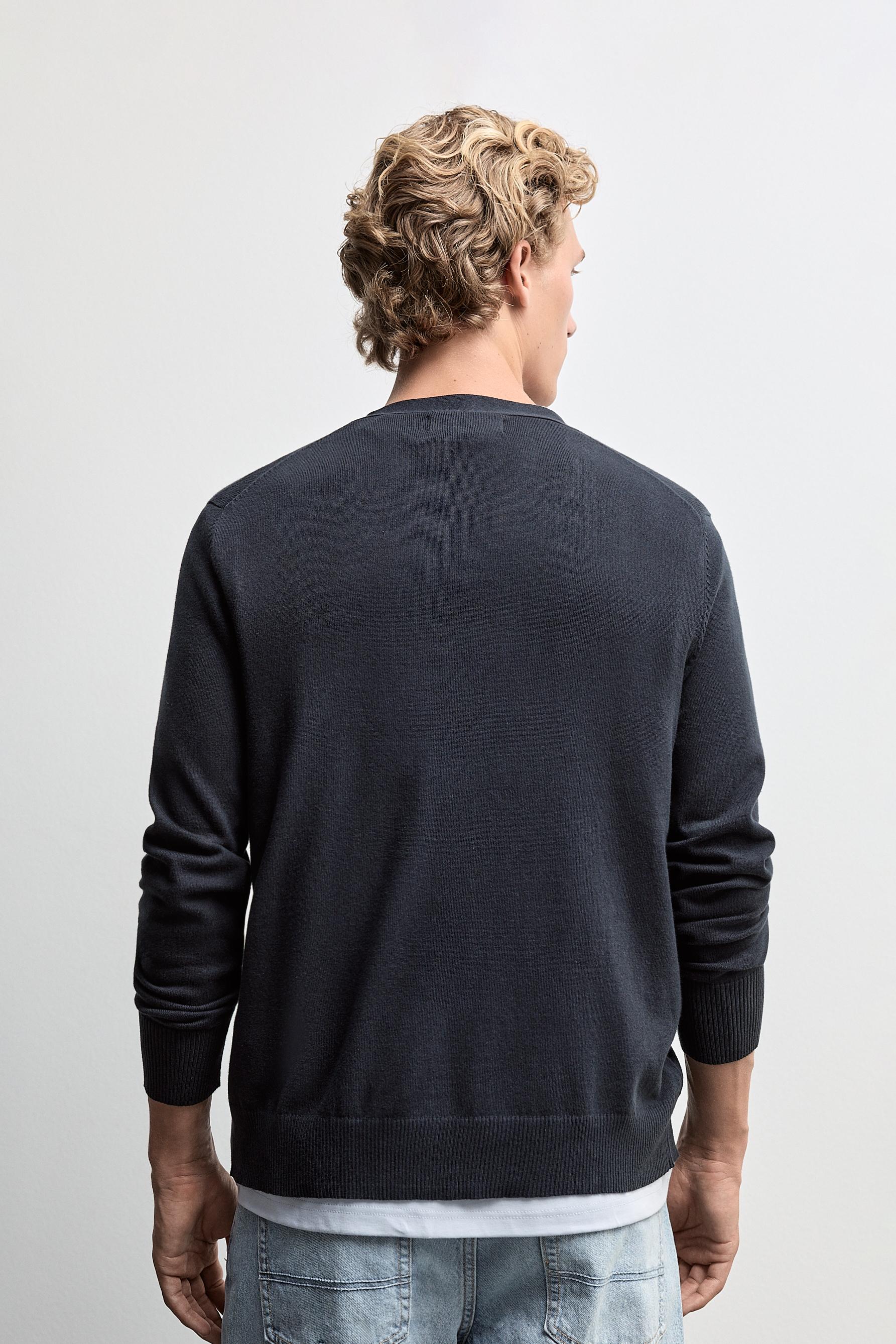Basic cardigan — NAVY