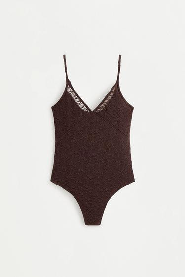 Lace bodysuit — CHOCOLATE 6