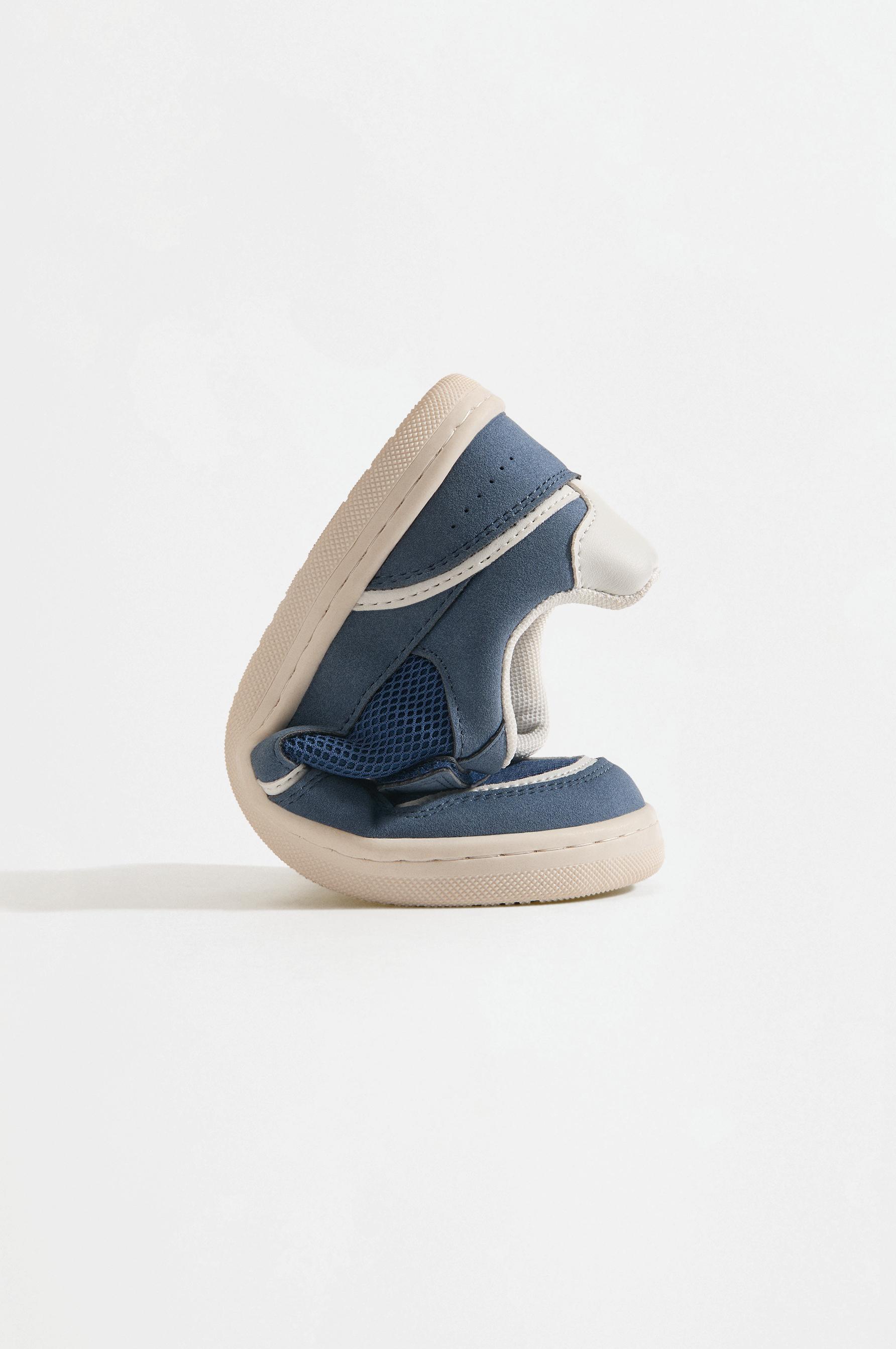 Mixed mesh barefoot sneakers — BLUE