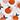 Orange print toiletry bag — BLUE/WHITE