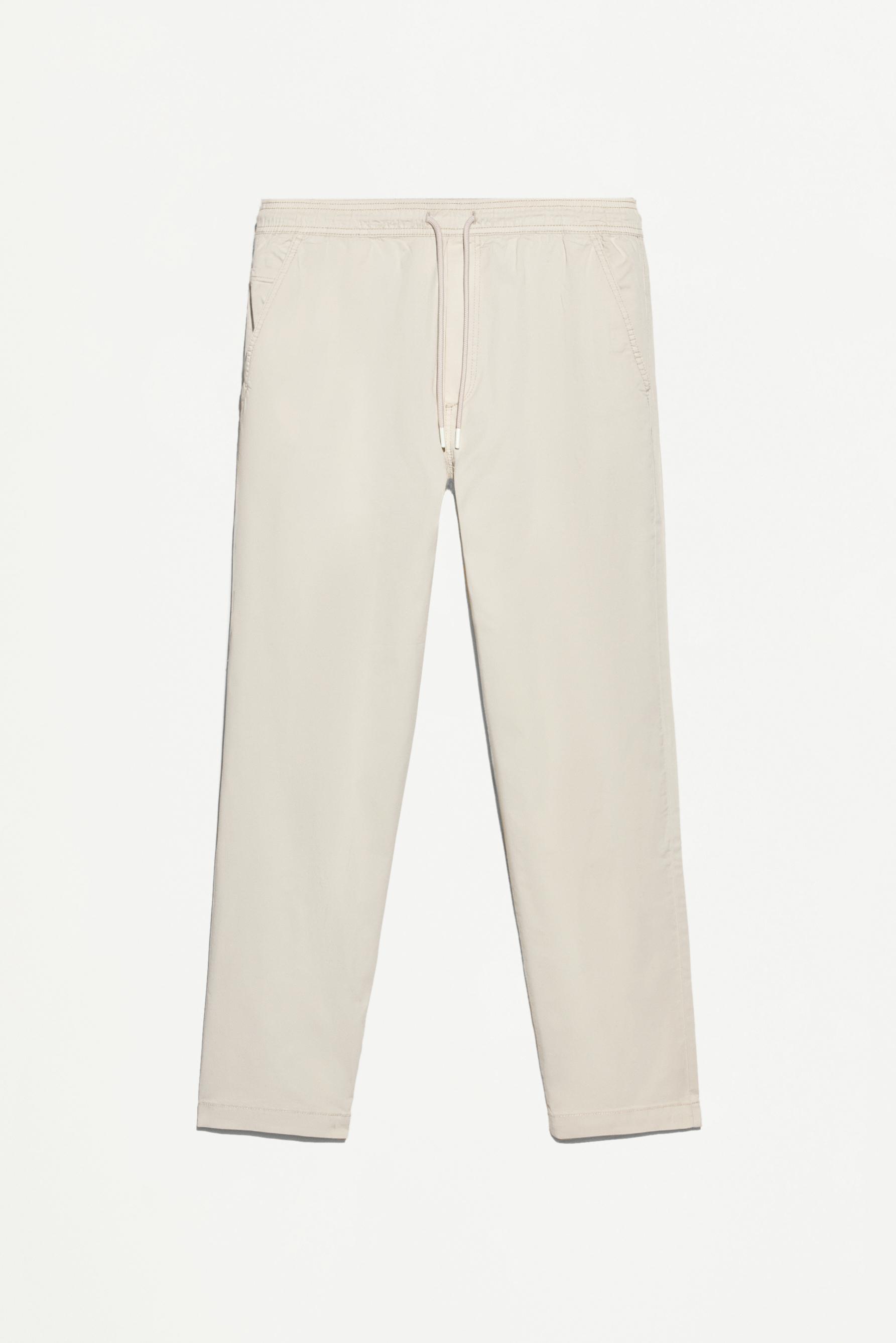 Slim fit jogger trousers — ECRU