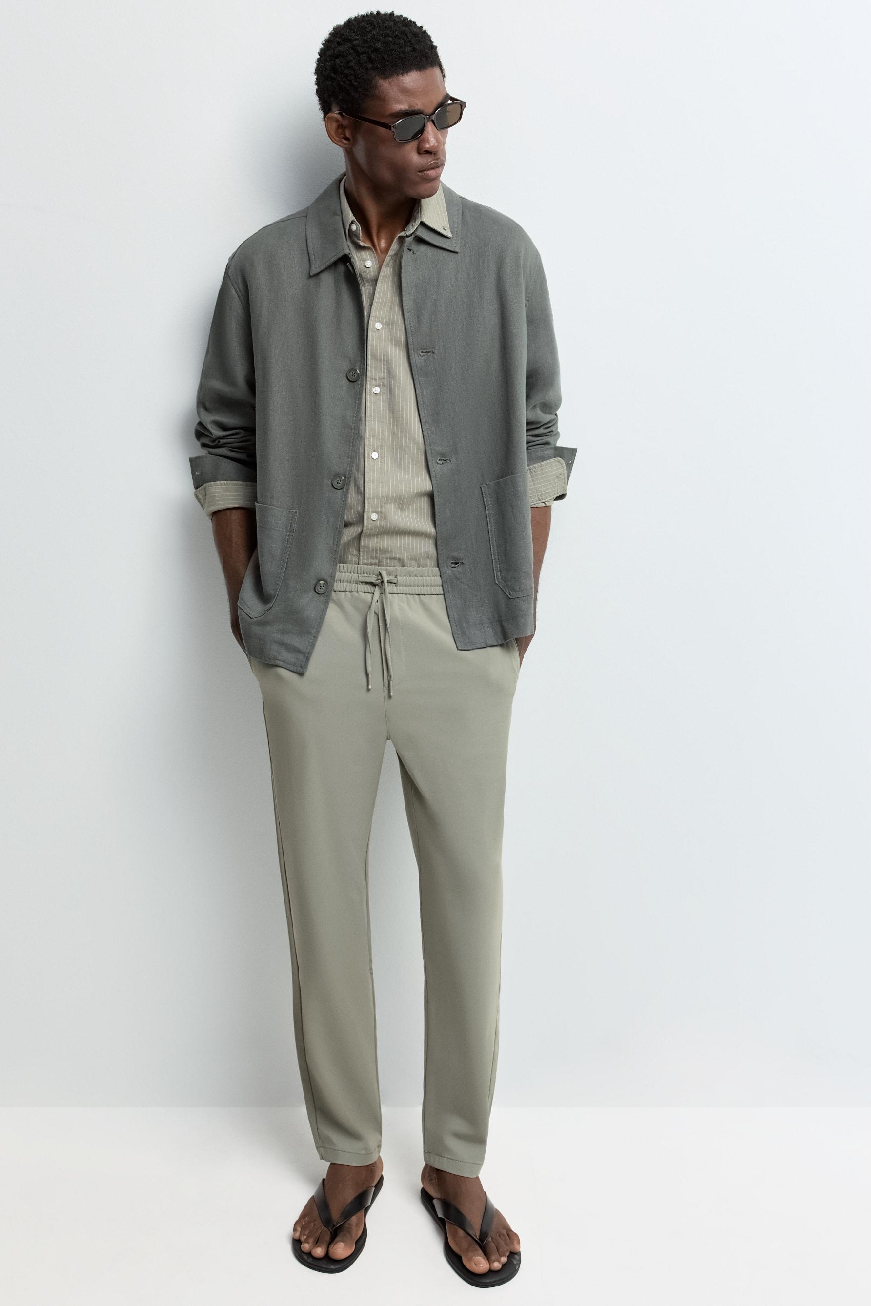Tailored jogger trousers — KHAKI