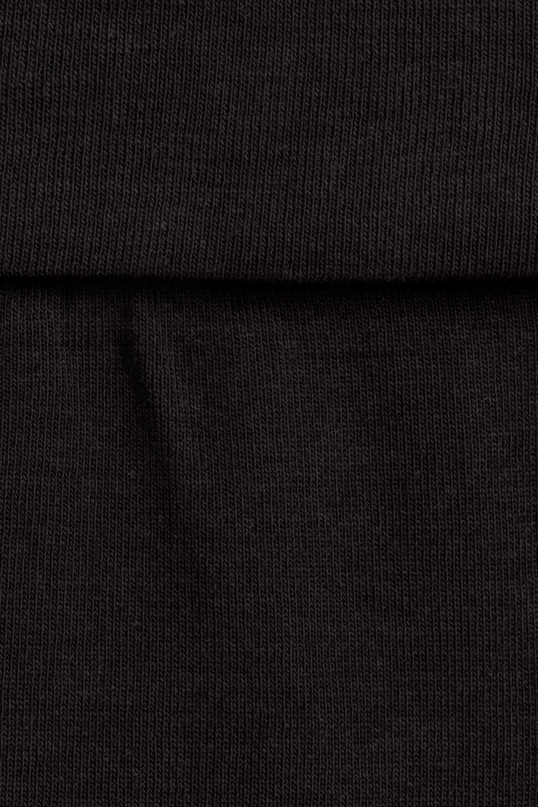 Cycling leggings with fold-over waist — BLACK