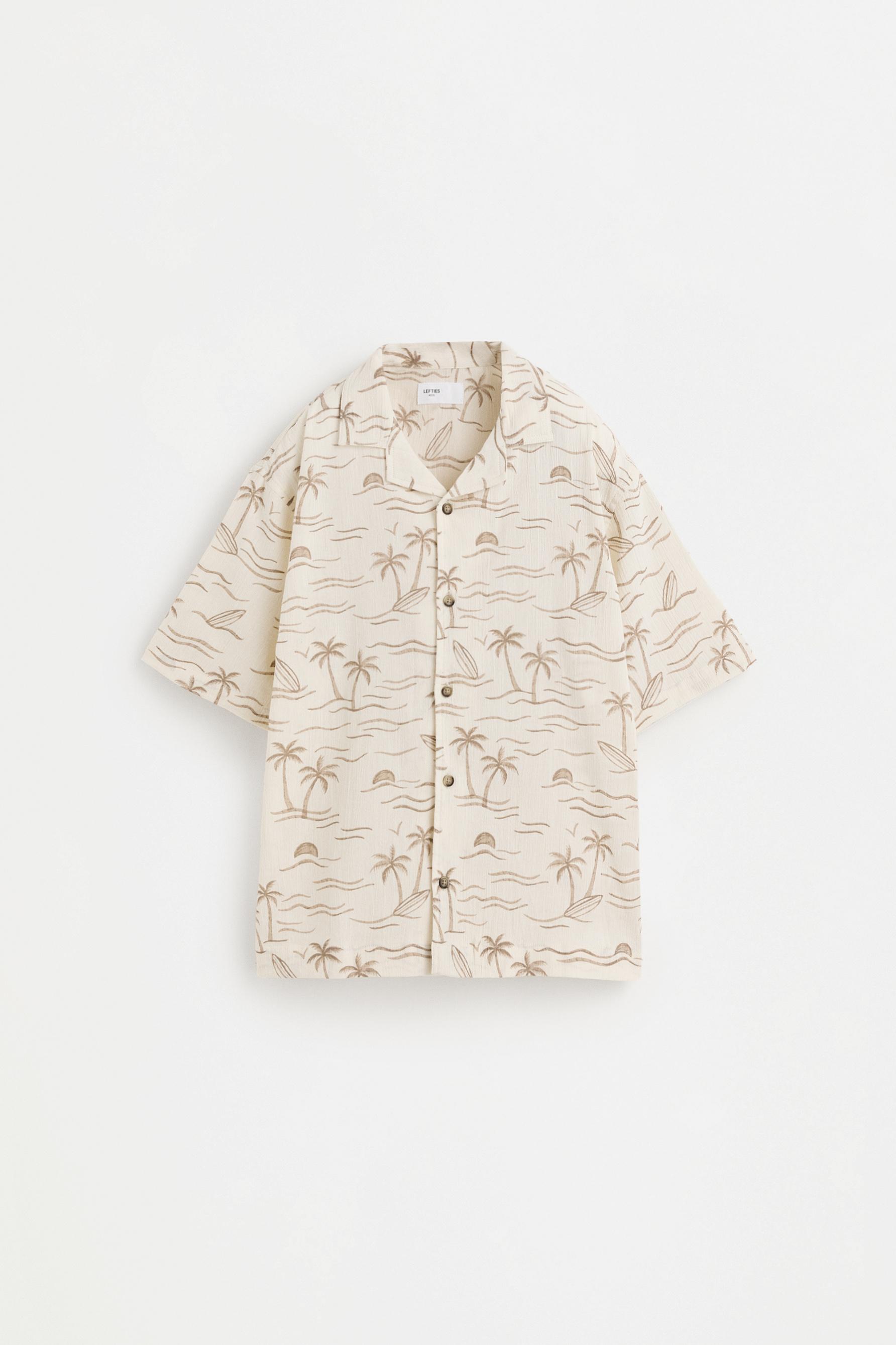 Printed resort shirt — OFF WHITE