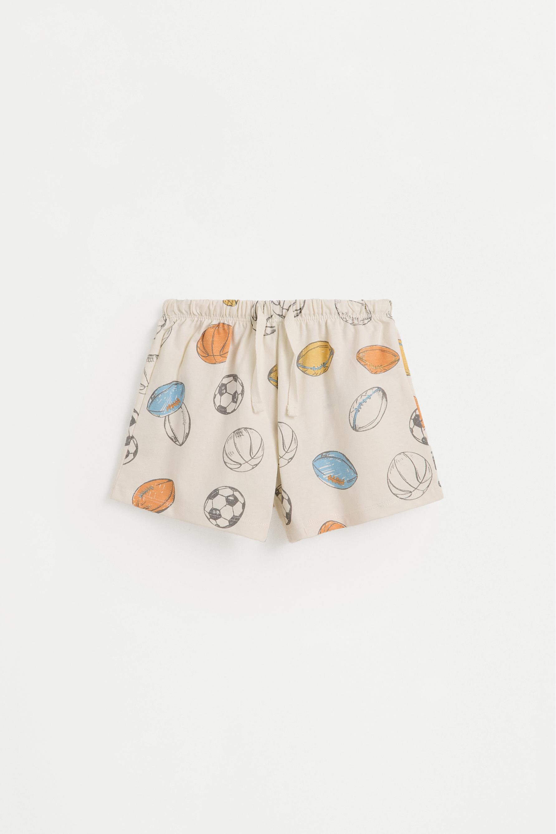 Striped short pyjamas — ECRU