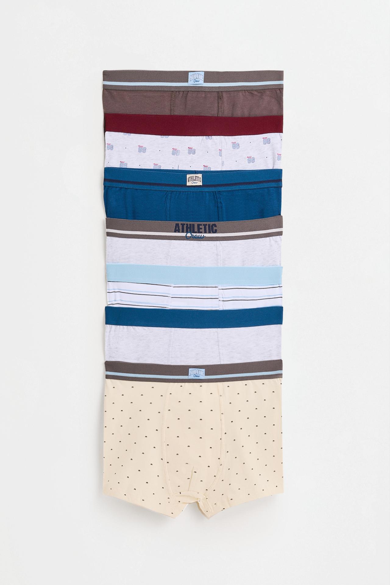 7-Pack of mixed boxer briefs — BLUE TONES