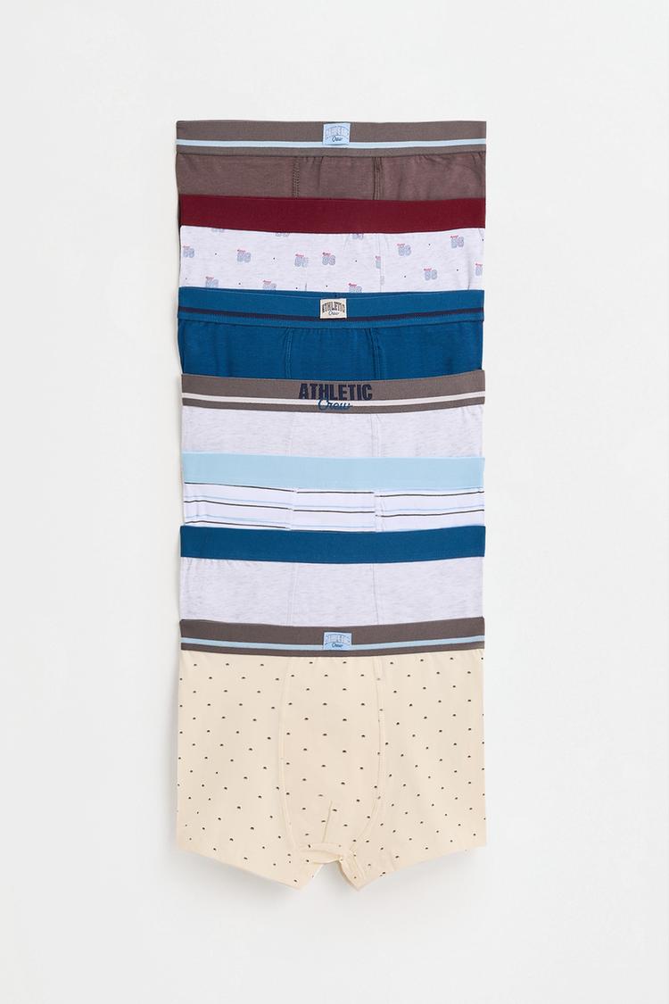 7-Pack of mixed boxer briefs — BLUE TONES