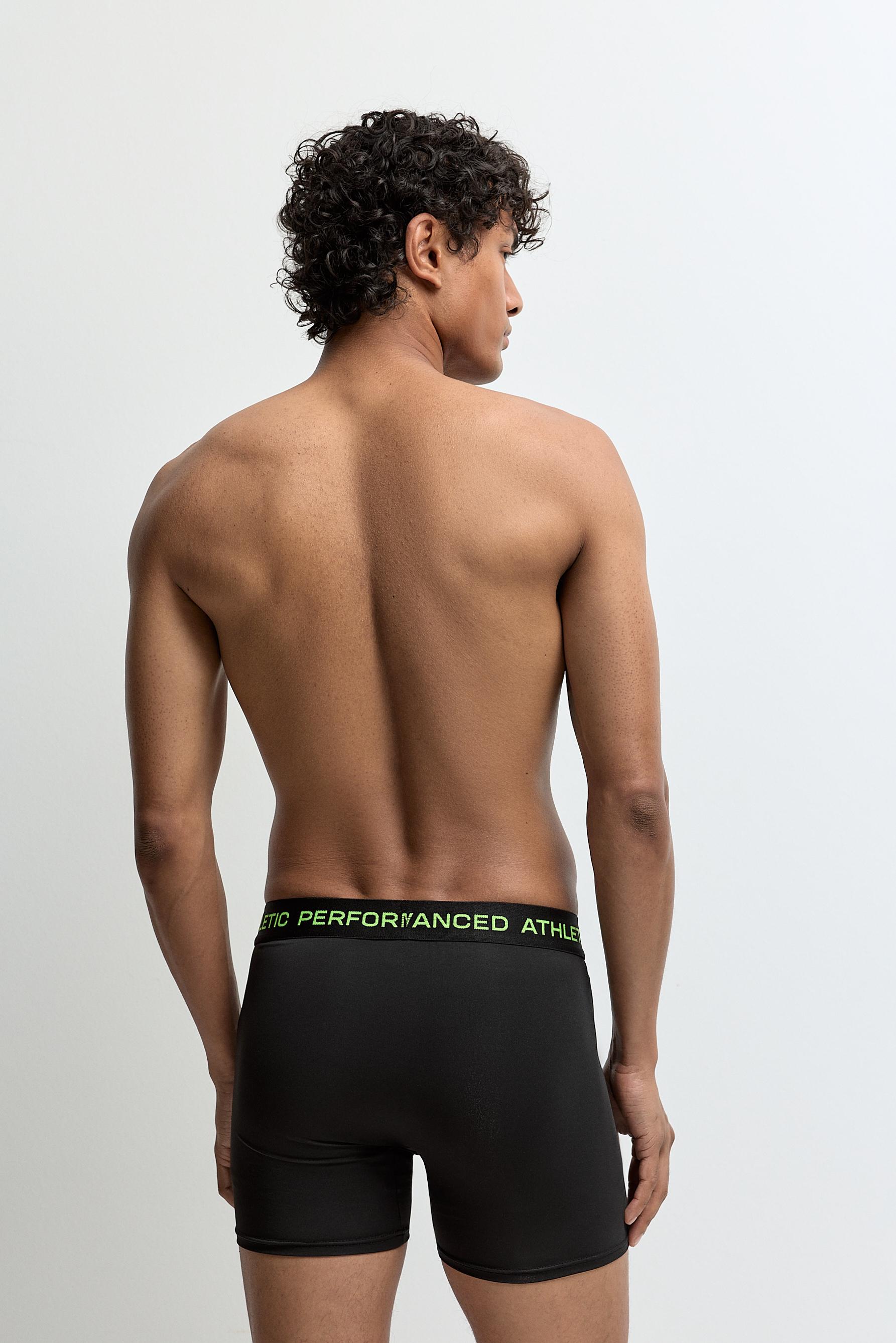 3-pack of long performance boxers — GREEN